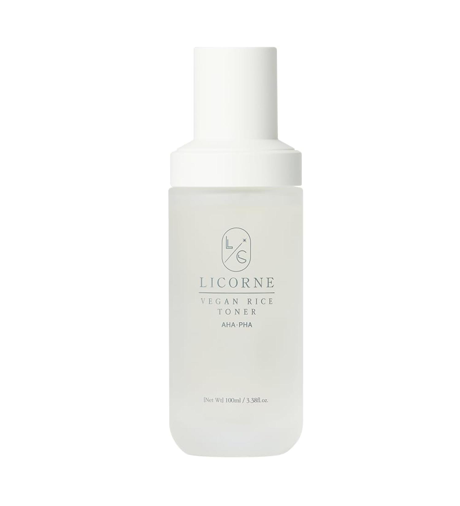 LICORNE Vegan Rice Toner Daily Exfoliating Face Toner for Glass Skin AHA/PHA & Rice Water for Uneven Texture & Pores Gentle Resurfacing & Hydrating Essence Water 3.38 fl oz - Buy Online on GoSupps.com