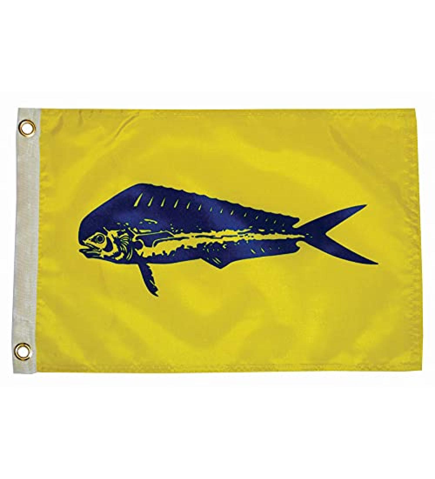 Taylor Made Products 4218, Fish Flag, Nylon, 12 inch x 18 inch, Dolphin