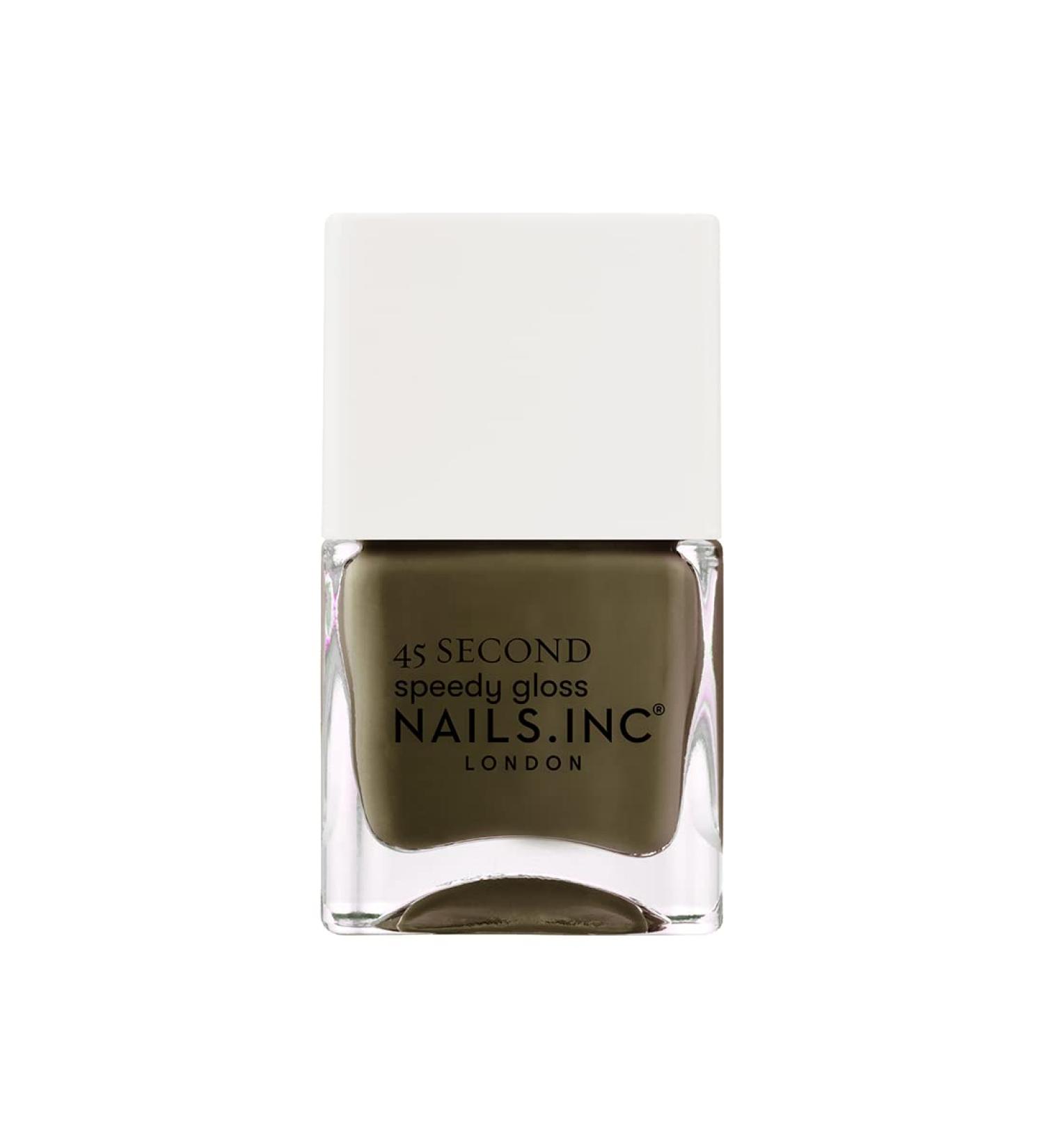 Nails 45 Second Speedy Gloss Waiting On Westminster 14ml Khaki Green Nail Polish - Buy Online on GoSupps.com