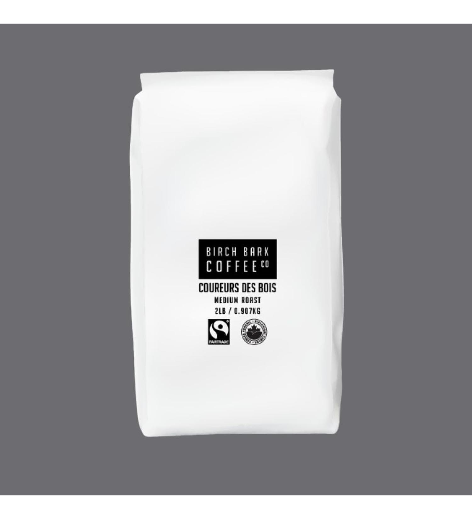 BIRCH BARK COUREURS DES BOIS FAIR TRADE ORGANIC WHOLE BEAN 2LB (PACK OF 6)