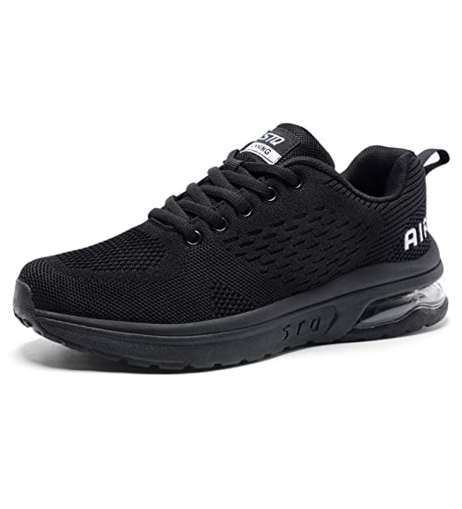 STQ Women's Air Cushion Running Shoes - Breathable Sneakers, Size 7, Black - Buy Online on GoSupps.com