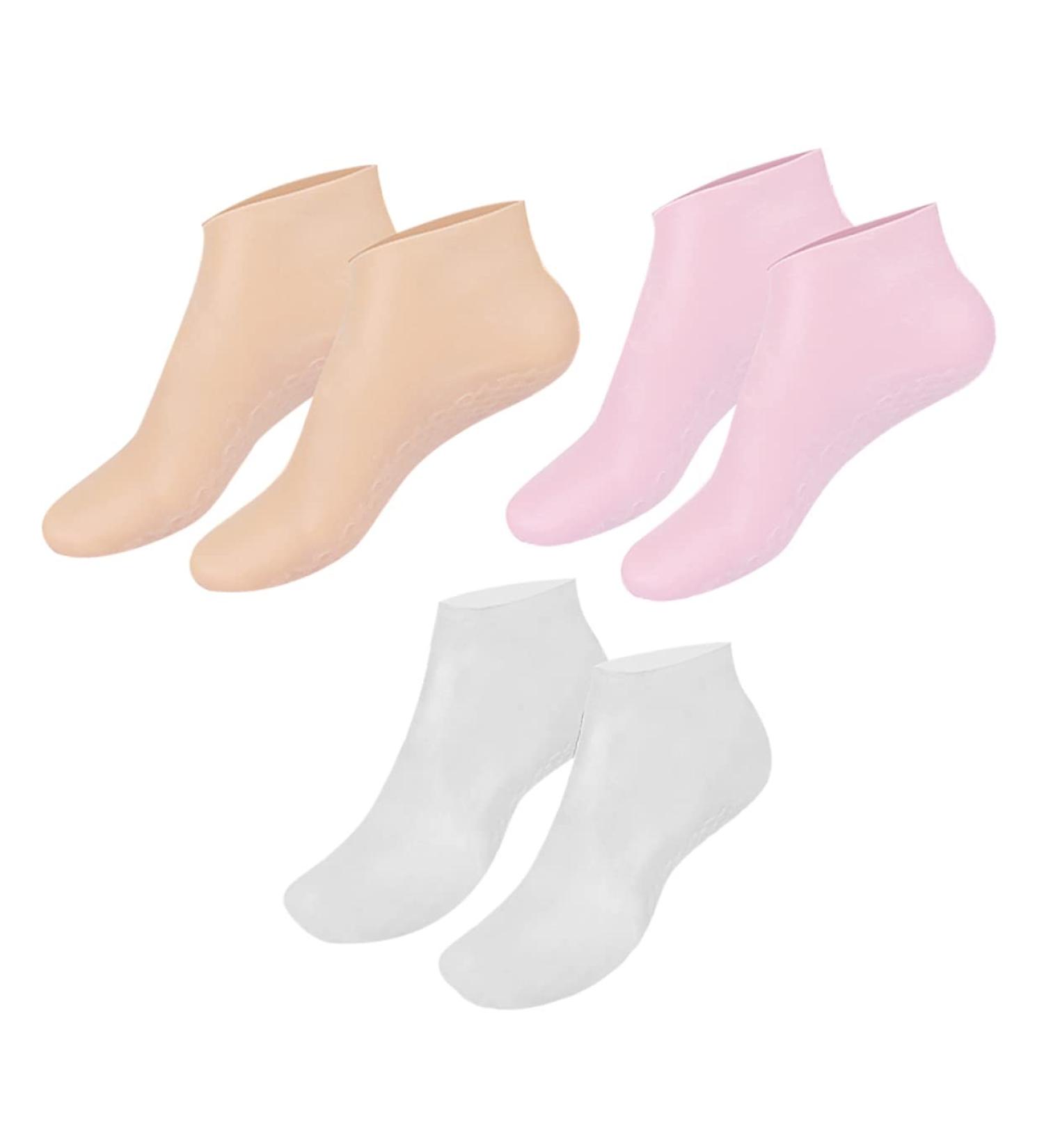 Mikinona Feet Moisturizing Socks 3 Pairs Moisturizing Socks Silicone Socks Foot Care Foot Care Spa Socks Aloe Socks Cracked Heel Repair Lotion Socks Foot Socks Sebs Heel Socks Damping Miss - Buy Online on GoSupps.com