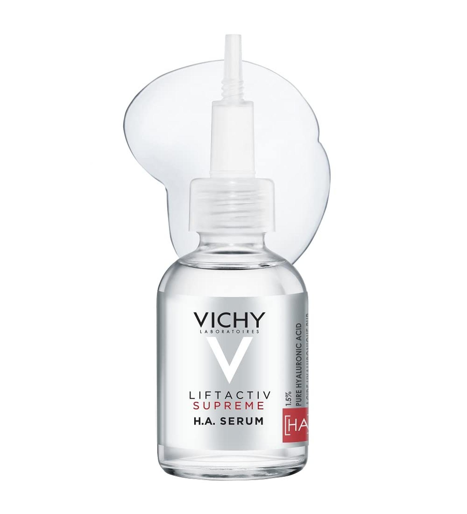 Vichy LiftActiv Supreme Hyaluronic Acid Serum - Anti-Aging Wrinkle Corrector for Sensitive Skin - Buy Online on GoSupps.com