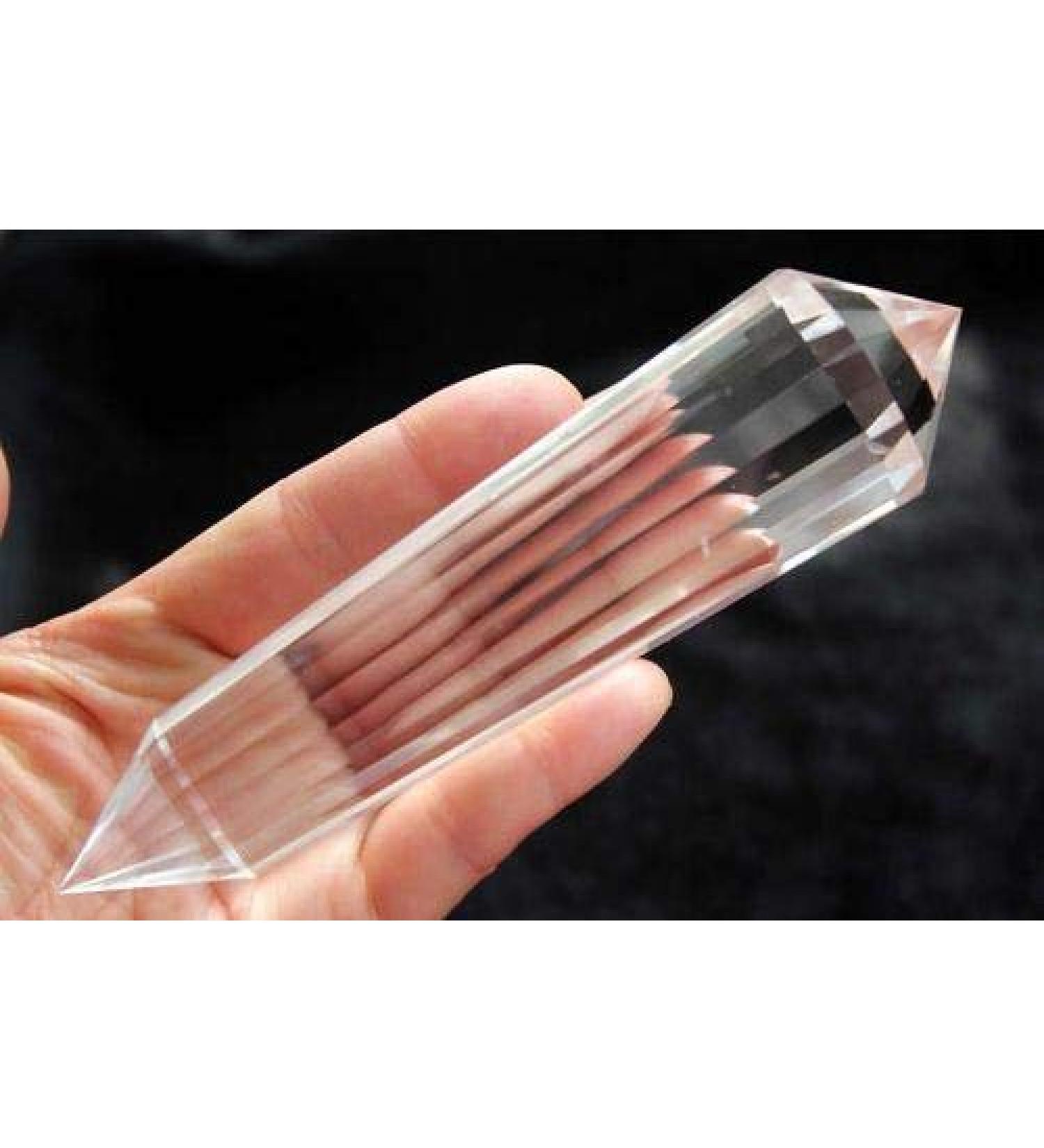 4.34" Natural Quartz Crystal Clear Vogel Style 18 Sided Point 117g JZIGTDEM - Buy Online on GoSupps.com