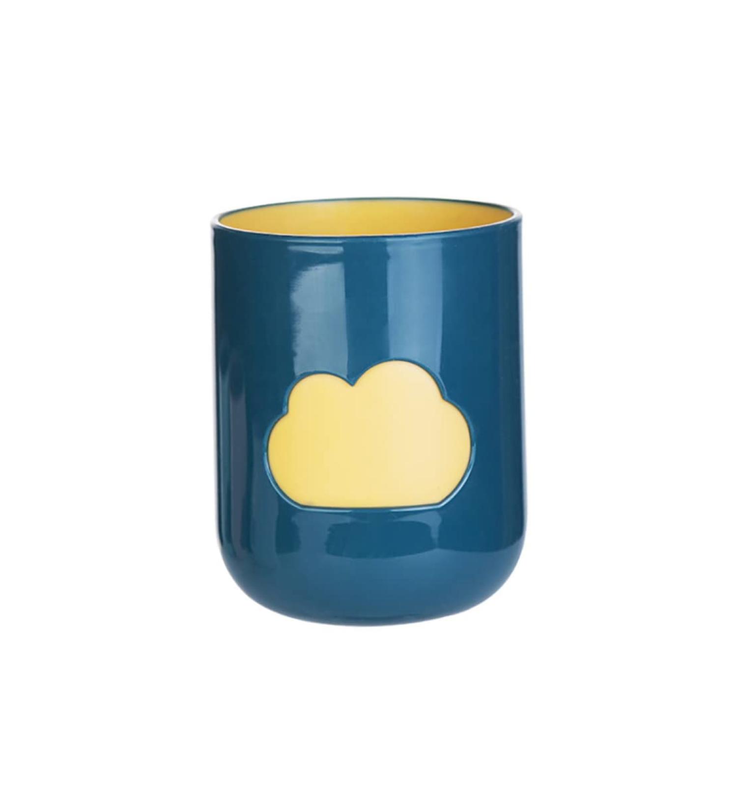 Eco-Friendly Unbreakable Bathroom Tumbler Cup - Sweet Cloud Pattern Toothbrush Organizer | Perfect Gift - Buy Online on GoSupps.com