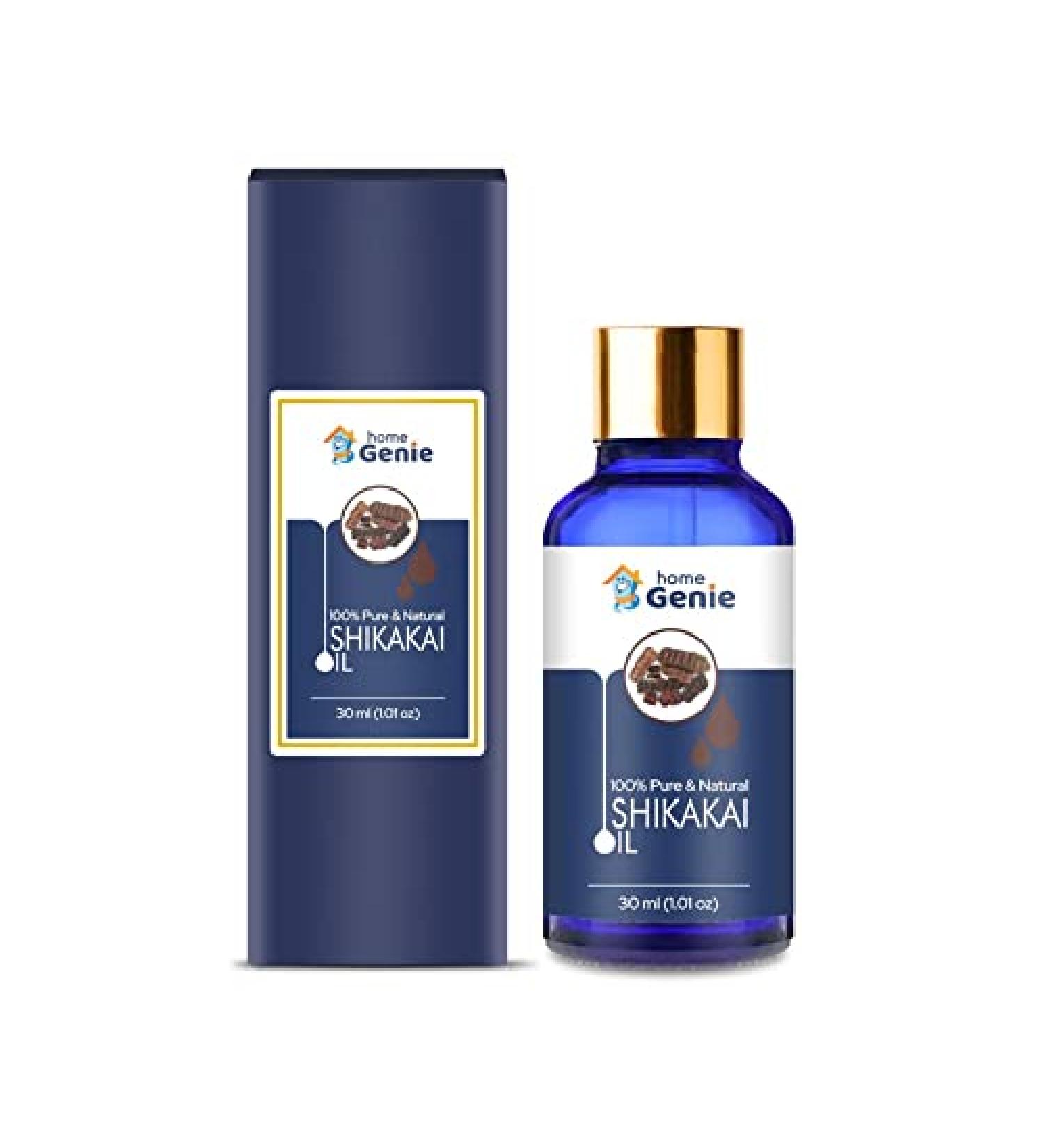 Home Genie Shikakai Base Oil 100% Natural Pure Undiluted Uncut Essential Oil - 30ml Cold-Pressed Therapeutic Grade Organic Hair Oil for Longer Volumized Hair Promotes Hair Growth Paraben Free - Buy Online on GoSupps.com