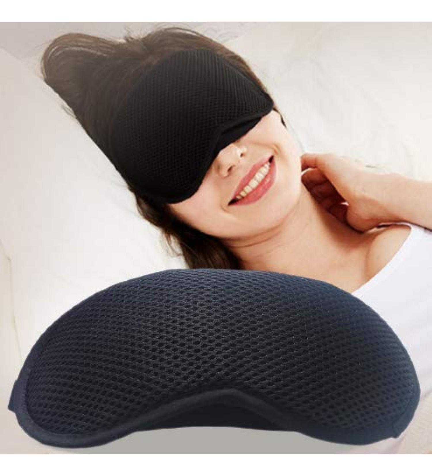 Adjustable Sleep Eye Mask for Men and Women - Travel Rest Aid and Blindfold Eyepatch - Buy Online on GoSupps.com