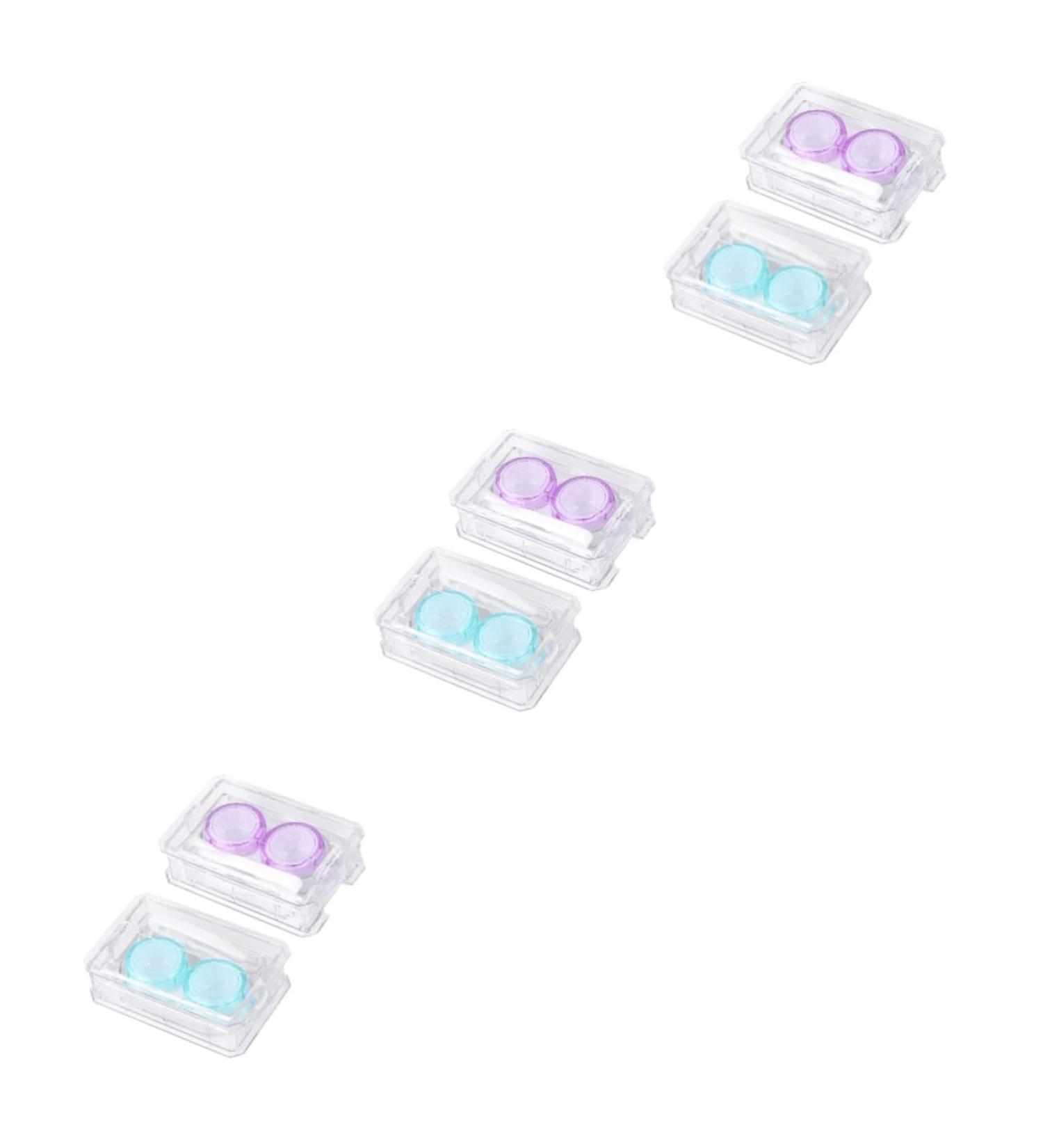 Gatuida 6 STK Mini Container for Colored Contact Lenses | Portable Eye Care Suitcase Holder & Lens Storage - Buy Online on GoSupps.com