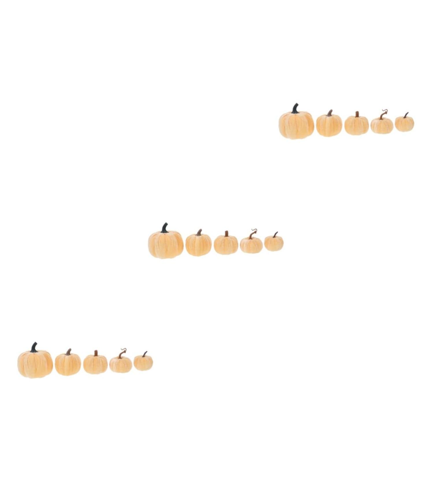 Ciieeo 15 Pcs Flannel Foam Pumpkin Fall Pumpkin Decor Fall Garlands for Jack o Lantern Foam Jack o Lantern Outdoor Decor Fall Home Decor Small Craft Pumpkins Faux Pumpkins Bracelet Mini - Buy Online on GoSupps.com