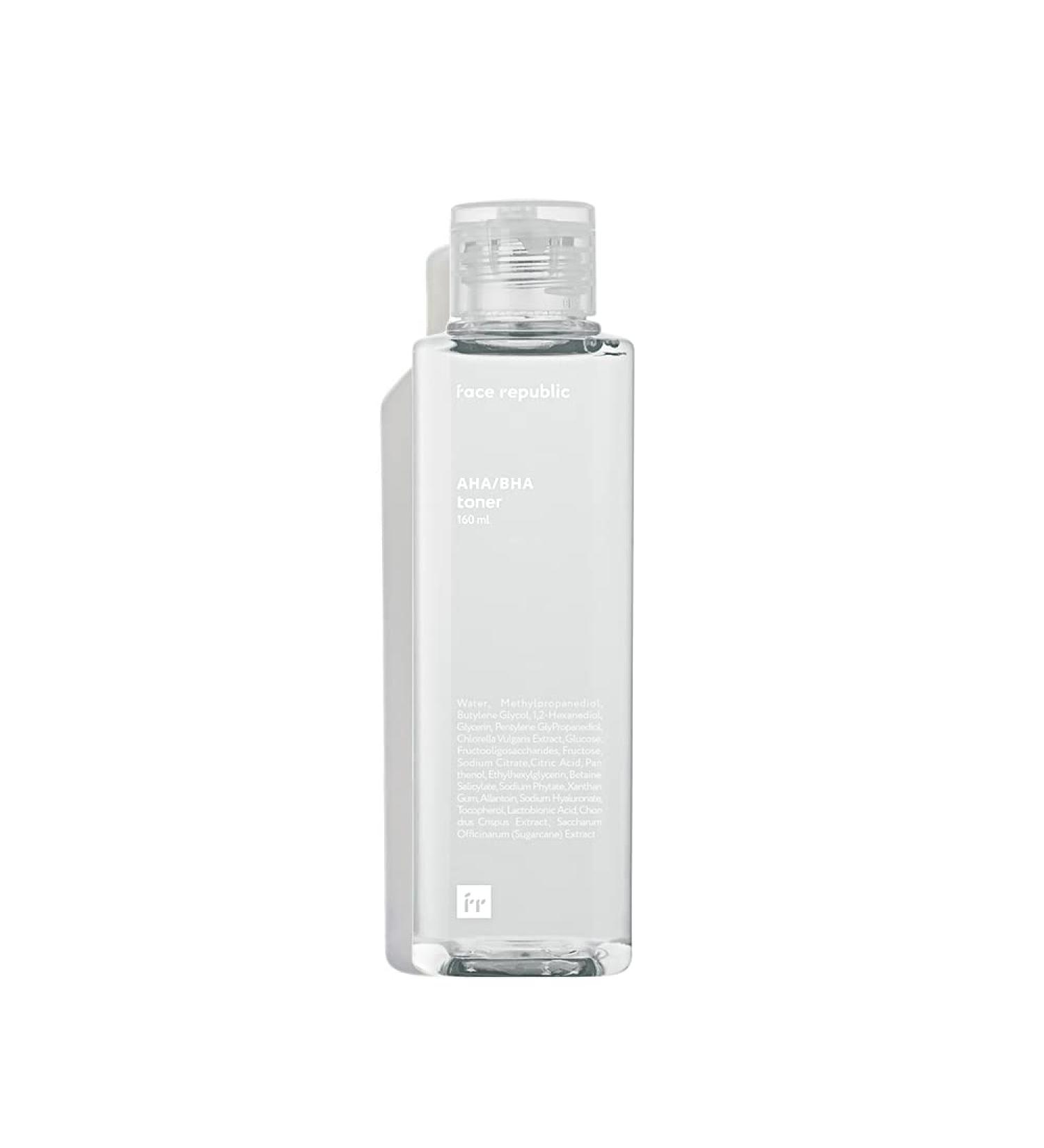 Face Republic AHA/BHA Toner 160mL - Skin Exfoliating and Brightening Formula - Buy Online on GoSupps.com