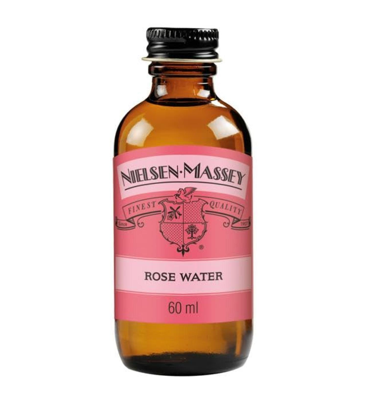Nielsen Massey Rose Water 60Ml | Certified gluten-free | make a luxurious addition to jams drinks pastries and even savory dishes. - Buy Online on GoSupps.com