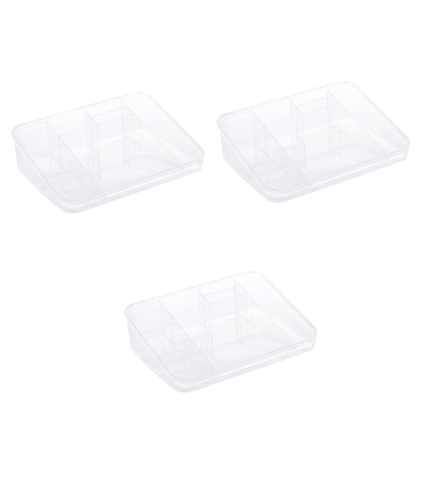 NOLITOY Make Up Brush Holder 3pcs box Stand Lipsticks Makeup Shadow Desktop Eye for Pressed Organizer Blusher Display Acrylic - Buy Online on GoSupps.com