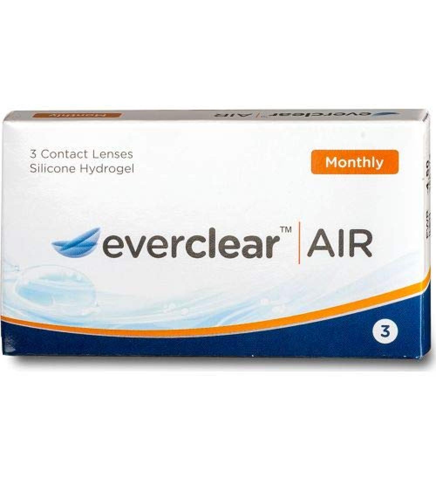 Everclear Air Monthly Soft Lenses - Silicone Hydrogel BC 8.7 DIA 14.0 -6.50 Diopters | International Shipping - Buy Online on GoSupps.com