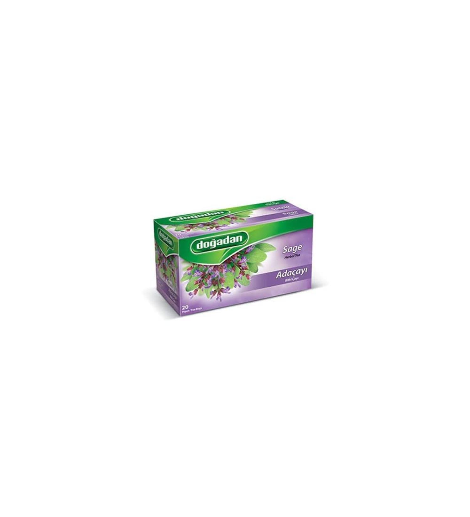 Dogadan Sage Herbal Tea Adacayi Biki Cayi 20 Tea Bags - Buy Online on GoSupps.com