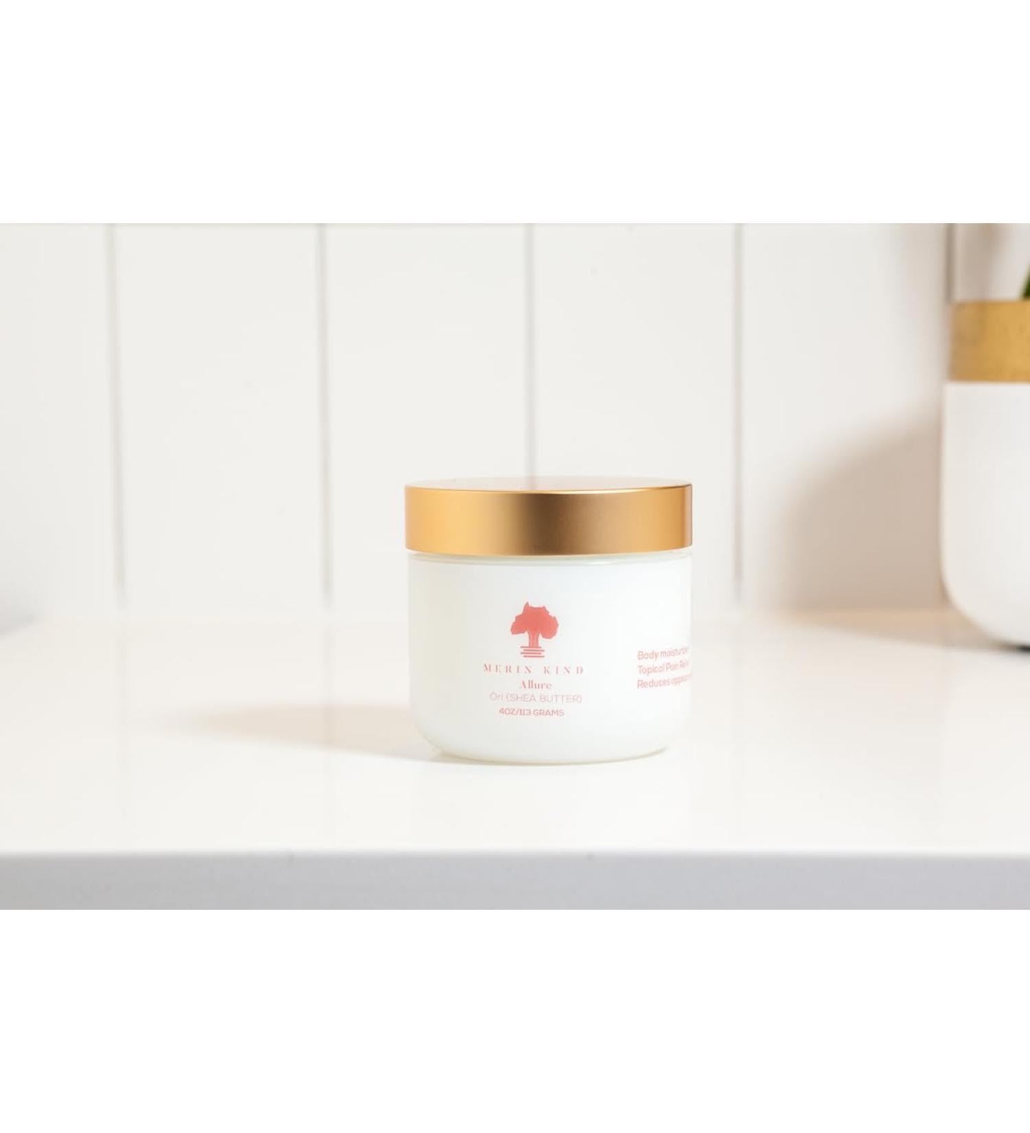 Whipped Shea Body Butter - Natural Moisturizer with Avocado & Baobab Oil | Paraben-Free & Cruelty-Free | Allure Blue Tansy Vanilla Wild Orange 4 oz - Buy Online on GoSupps.com
