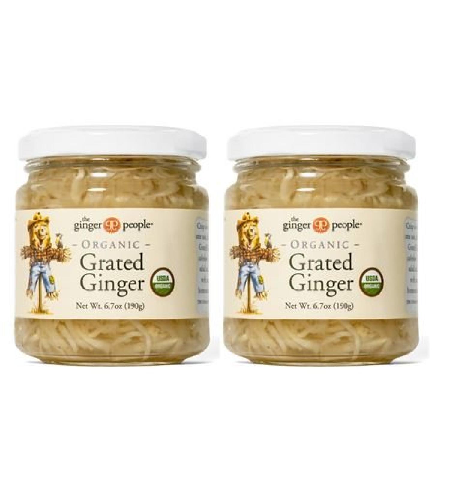 Organic Grated Ginger, Made in Fiji, 6.7 ounces (Pack of 2)