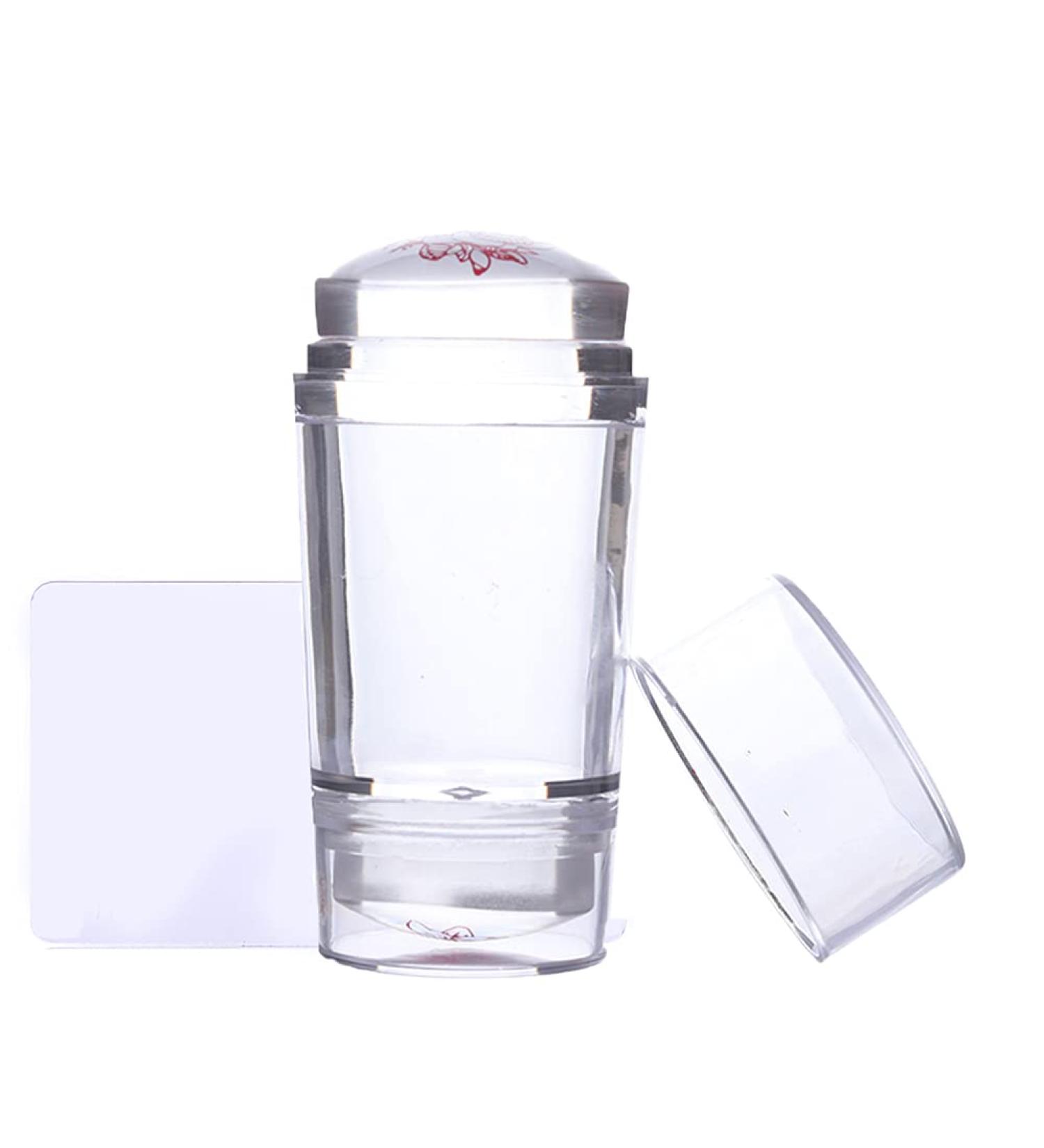 FouTP Nail Art Stamping Stamper & Image Plate Set - Clear Jelly Stamper for Transparent Nail Stamps & Scraper - Buy Online on GoSupps.com