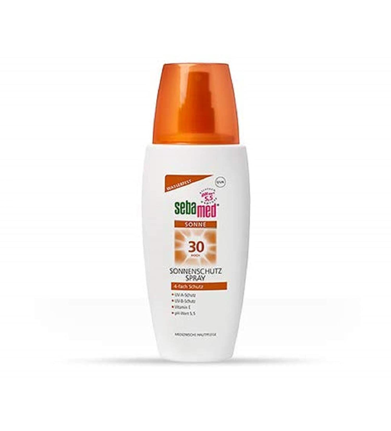  SEBAMED Sebamed Sunscreen Spray with SPF 30 Waterproof Daily Sun Protection with pH 5.5 for the body made in Germany microplastic-free 150 ml - Buy Online on GoSupps.com