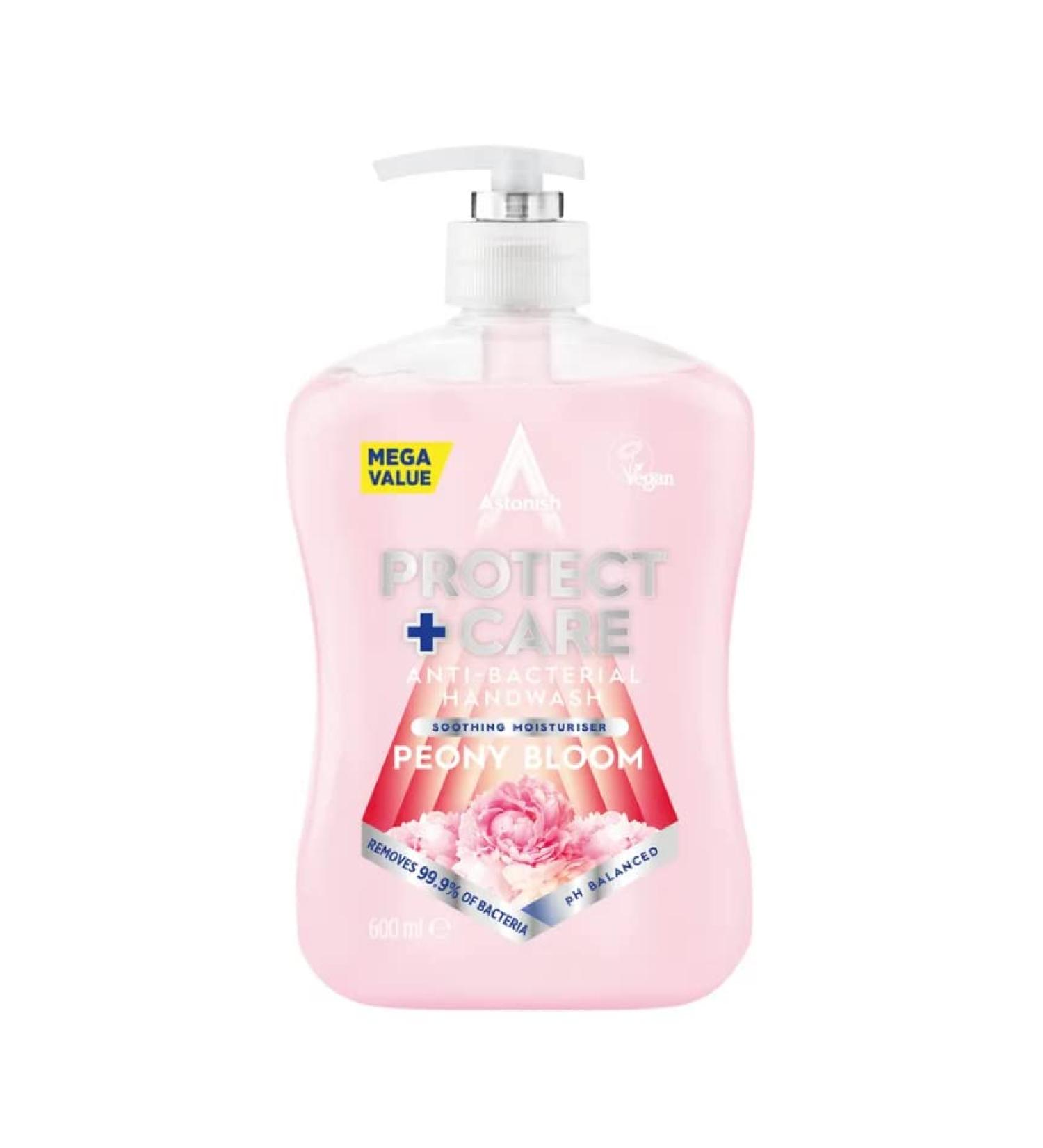 Astonish Anti Bac Handwash 600ml Peony Pink (Pack of 12)