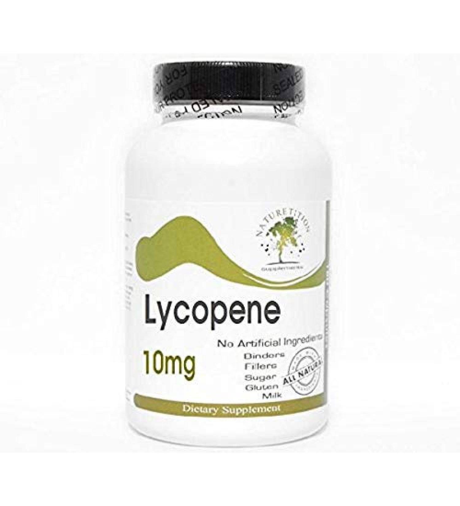 Lycopene 10mg  100 Capsules - No Additives  Naturetition Supplements