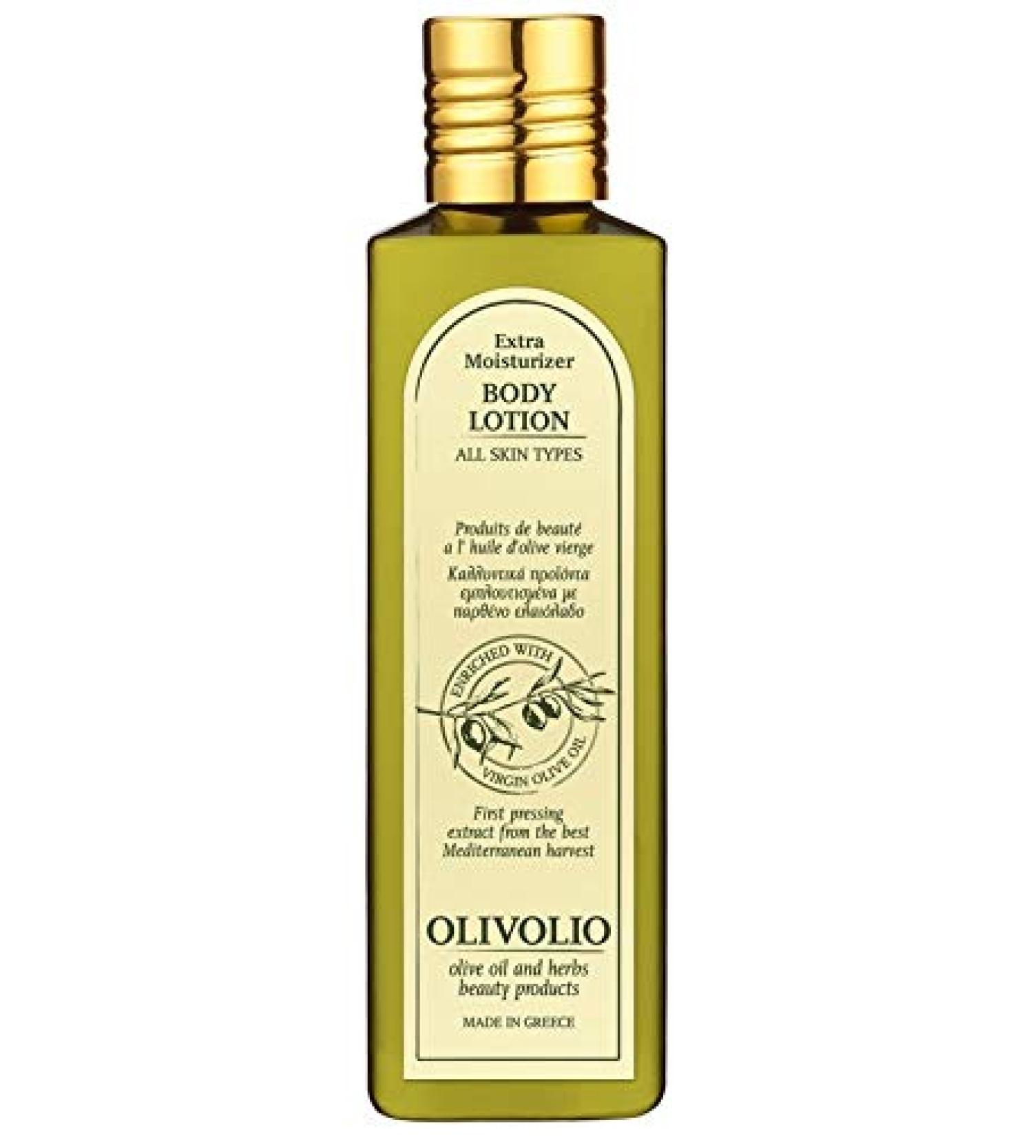 Olivolio botanics 91% natural body lotion with 100% organic olive oil without mineral oil and parabens - 250 ml
