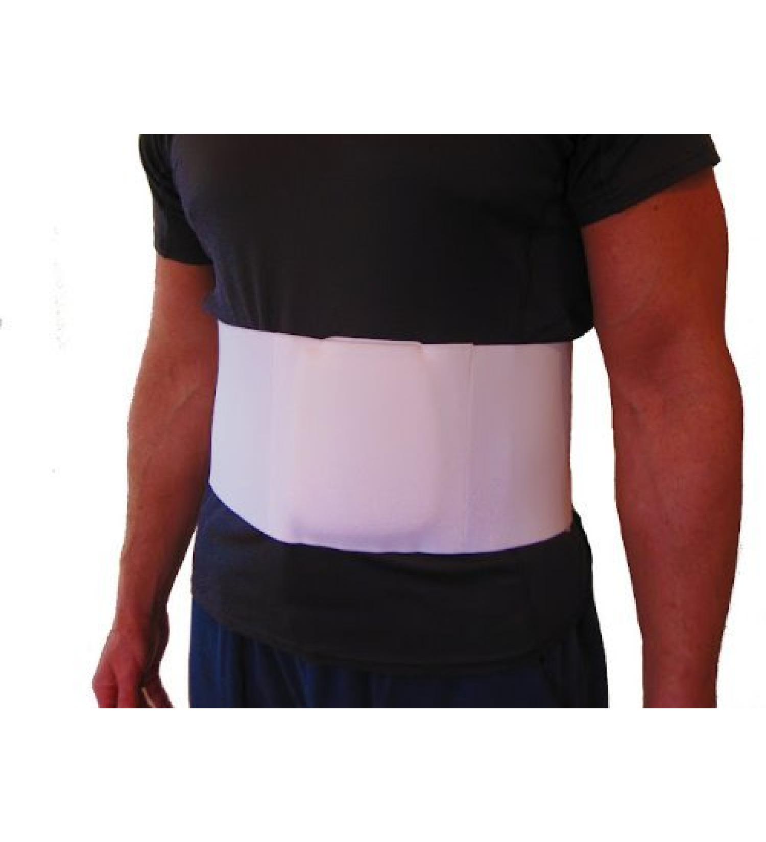 Buy Umbilical Navel Hernia Belt with Compression Pad - 6 Inch White XL | Best Support & Comfort - Buy Online on GoSupps.com