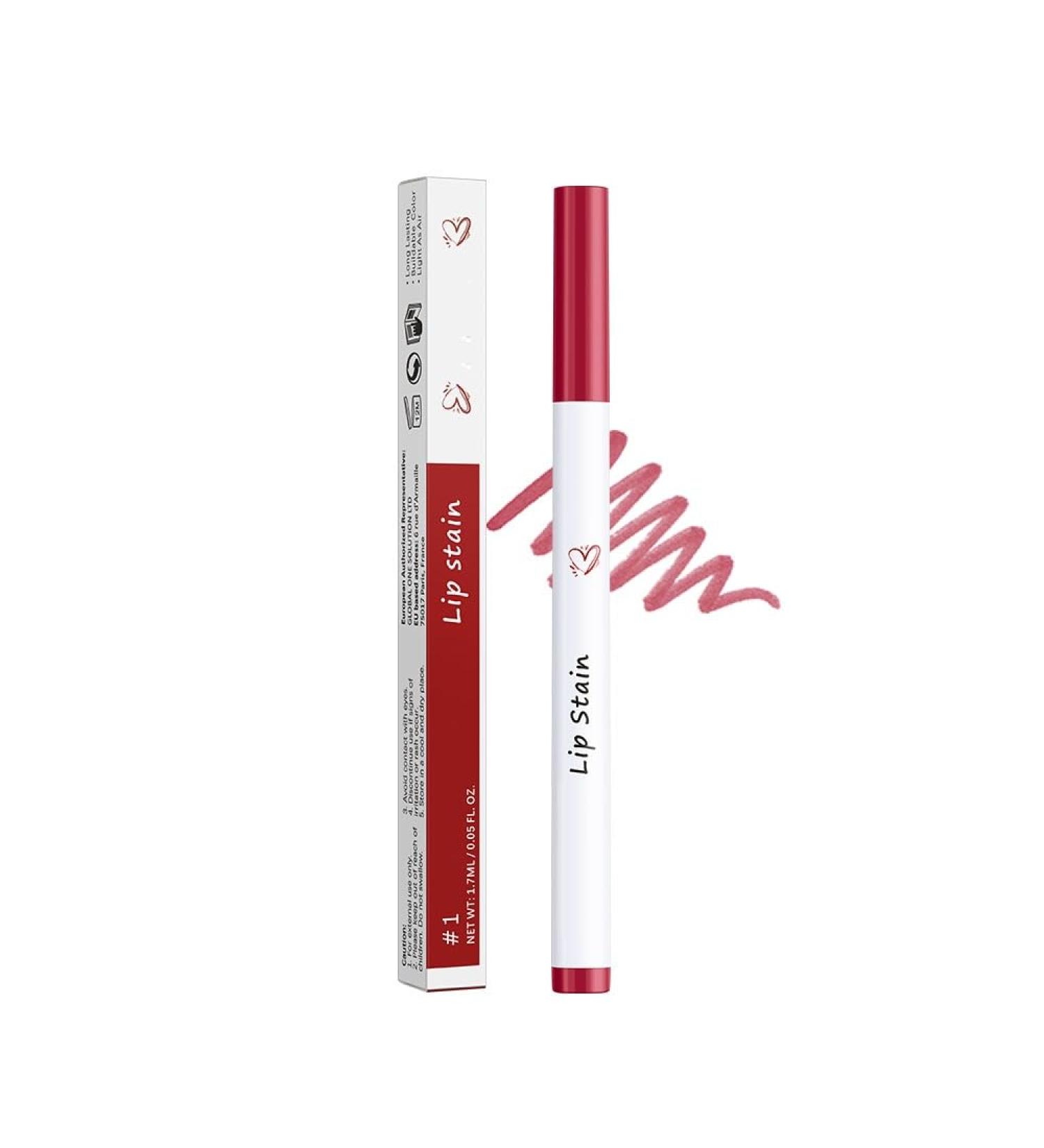  SONGVISON 2-in-1 matte lipstick with lip liner and tint effect highly pigmented waterproof ultra-resistant natural smudge-proof finish for flawless makeup - Buy Online on GoSupps.com