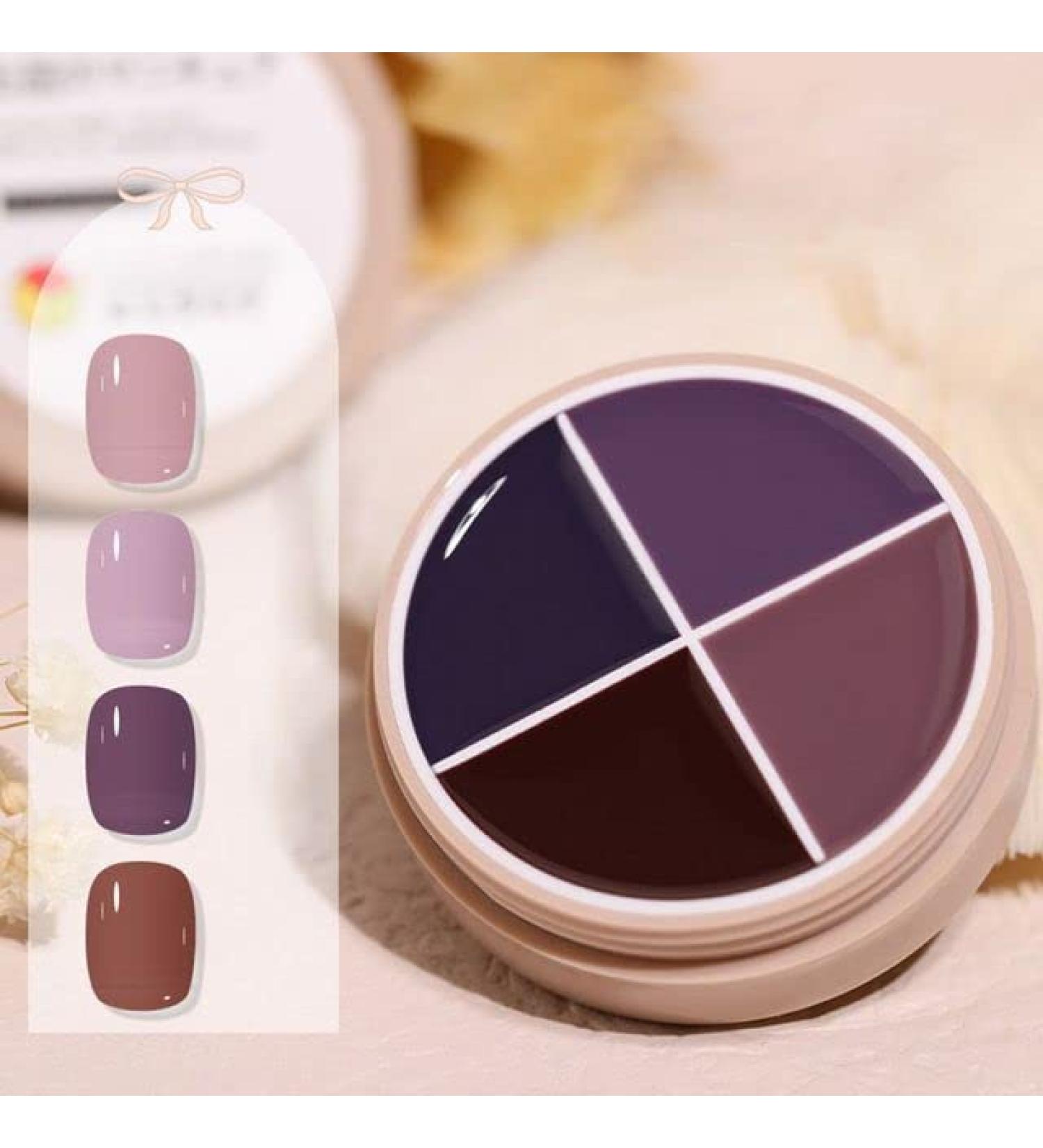 4Colors Solid Canned Cream Nail Gel Polish Painting Base Coat Soak Off UV LED Varnish Gel Jelly Nail Solid Glue Nail Repair Care - (Color: 8) - Buy Online on GoSupps.com