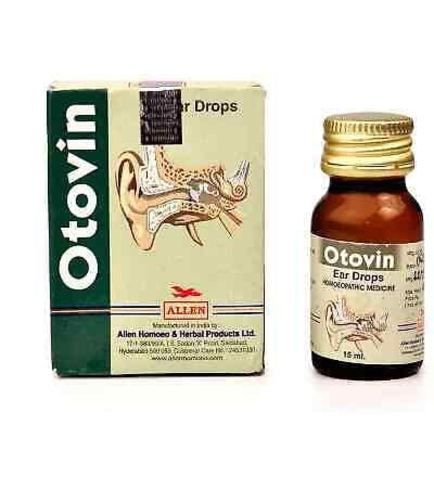 Allen Otovin Ear Drops (15ml) with Free Ujala Eye Drops - Ear Health Combo - Buy Online on GoSupps.com