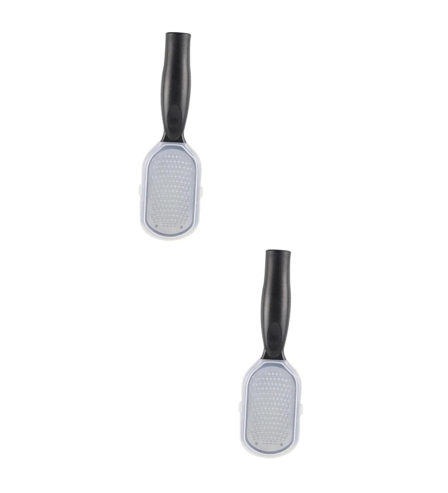 Healeved 2 Pcs Remover Metal Scraper Metal Spatula Exfoliator for Feet Dead Skin Remover Foot Scrubber Remover Exfoliating Scrub Stone Roller Empty Foot with White - Buy Online on GoSupps.com