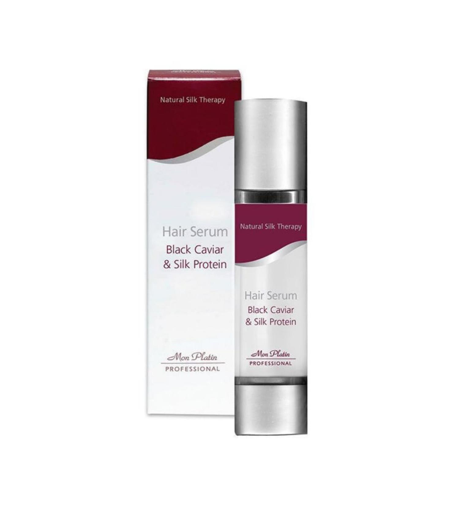 Mon Platin Natural Silk Therapy Black Caviar & Silk Protein Hair Serum 120ml 4.1fl.oz - Buy Online on GoSupps.com