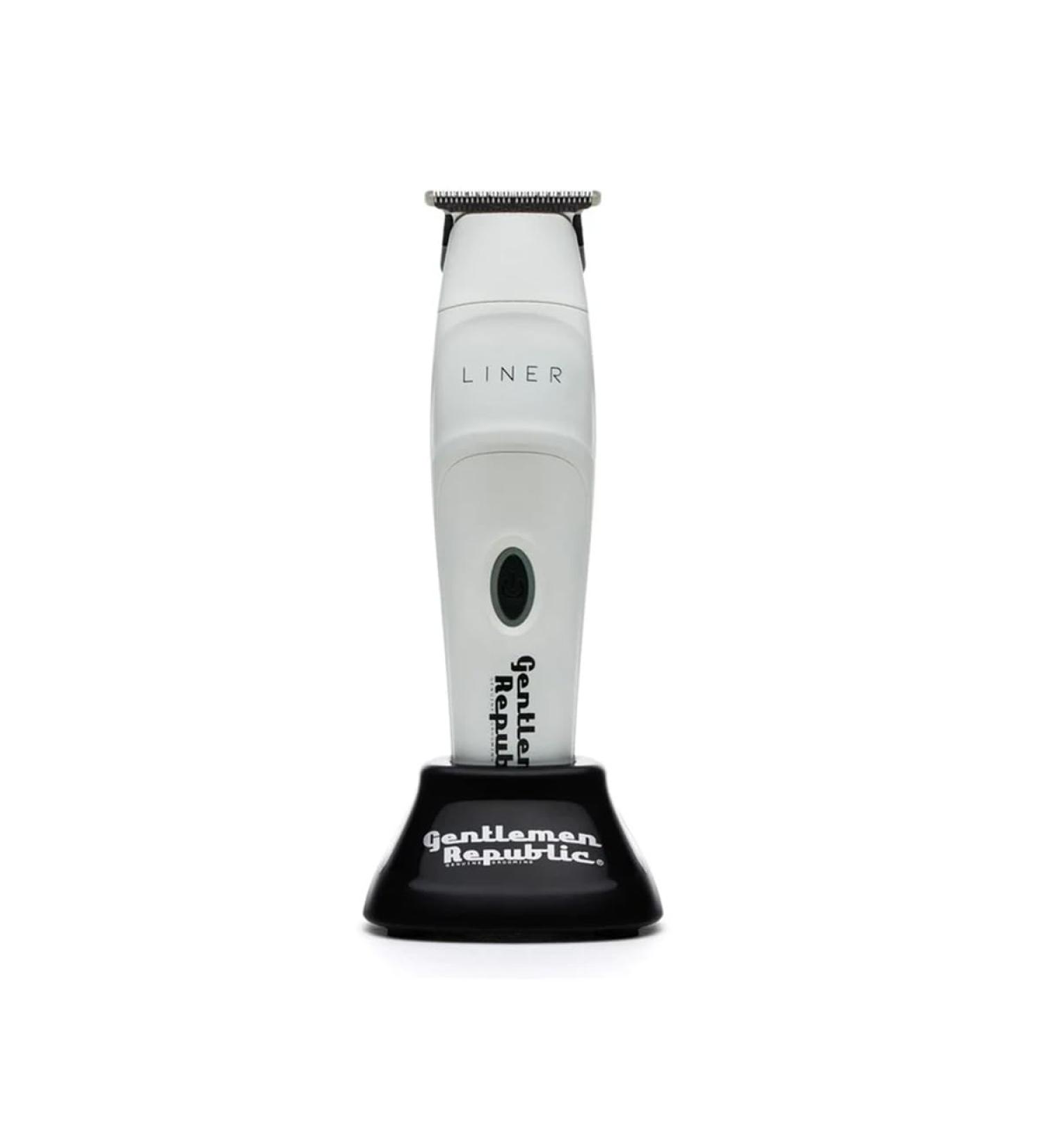 Gentlemen Republic Liner Professional Trimmer - Cordless 120 Min Runtime Magnetic Motor Quiet Barbers & Stylists - Black Diamond Carbon DLC Blade White - Buy Online on GoSupps.com