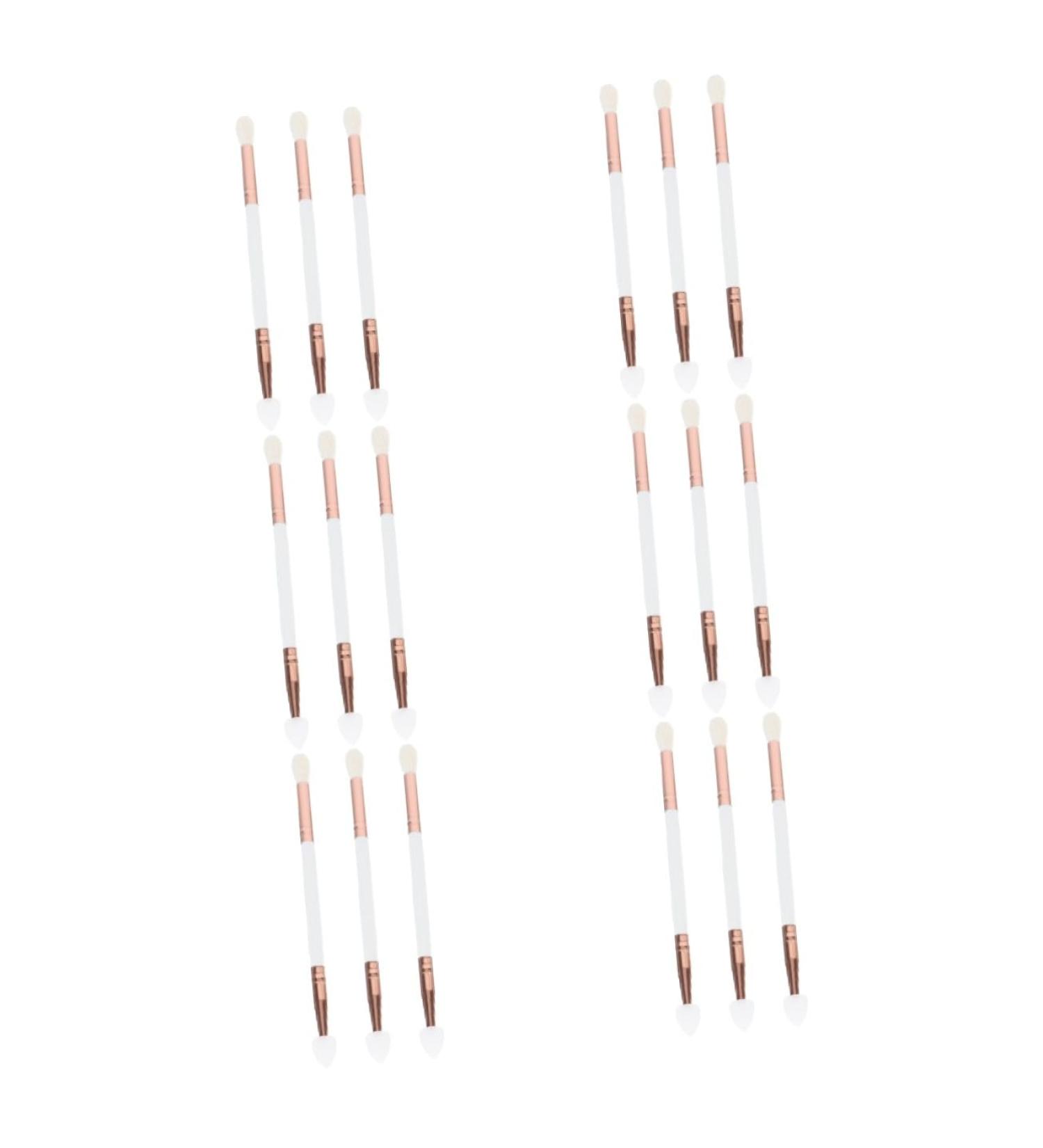 FOMIYES 18 Pcs Eye Shadow Brush Eyeshadow Double Ended Makeup Brush Girl Makeup Tool Silicone Head Travel - Buy Online on GoSupps.com