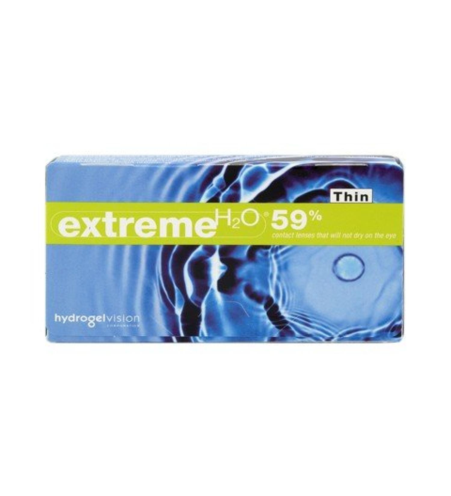 Techno Lens Extreme H2O 59% Thin Contact Lenses - Box of 6 (+3.25)