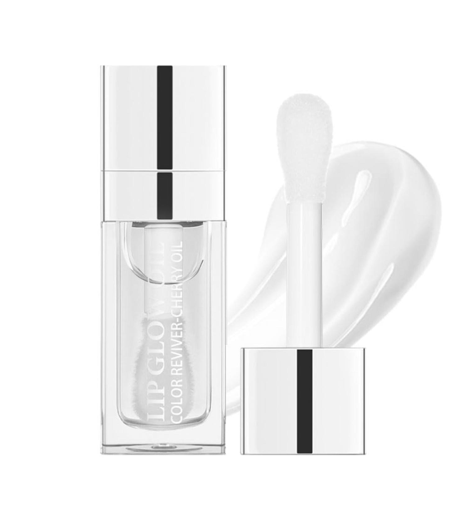 Hydrating Lip Glow Oil - Moisturizing & Plumping Transparent Gloss for Lip Care | Non-Sticky Tinted Lip Balm - Buy Online on GoSupps.com