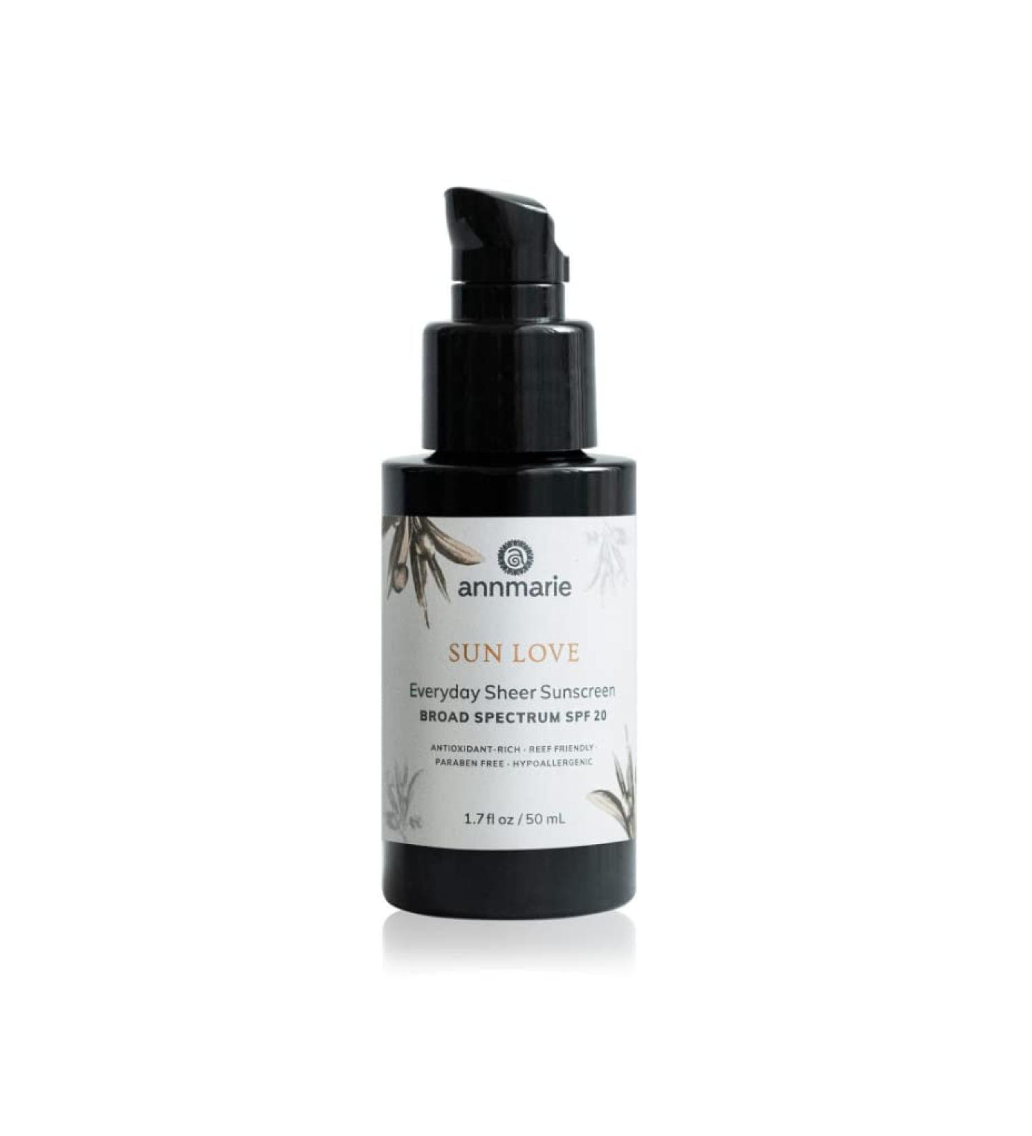 Annmarie Sun Love SPF 20 Reef Safe Sunscreen with Organic Oils - Lightweight & Sheer Sun Protection (50mL) - Buy Online on GoSupps.com