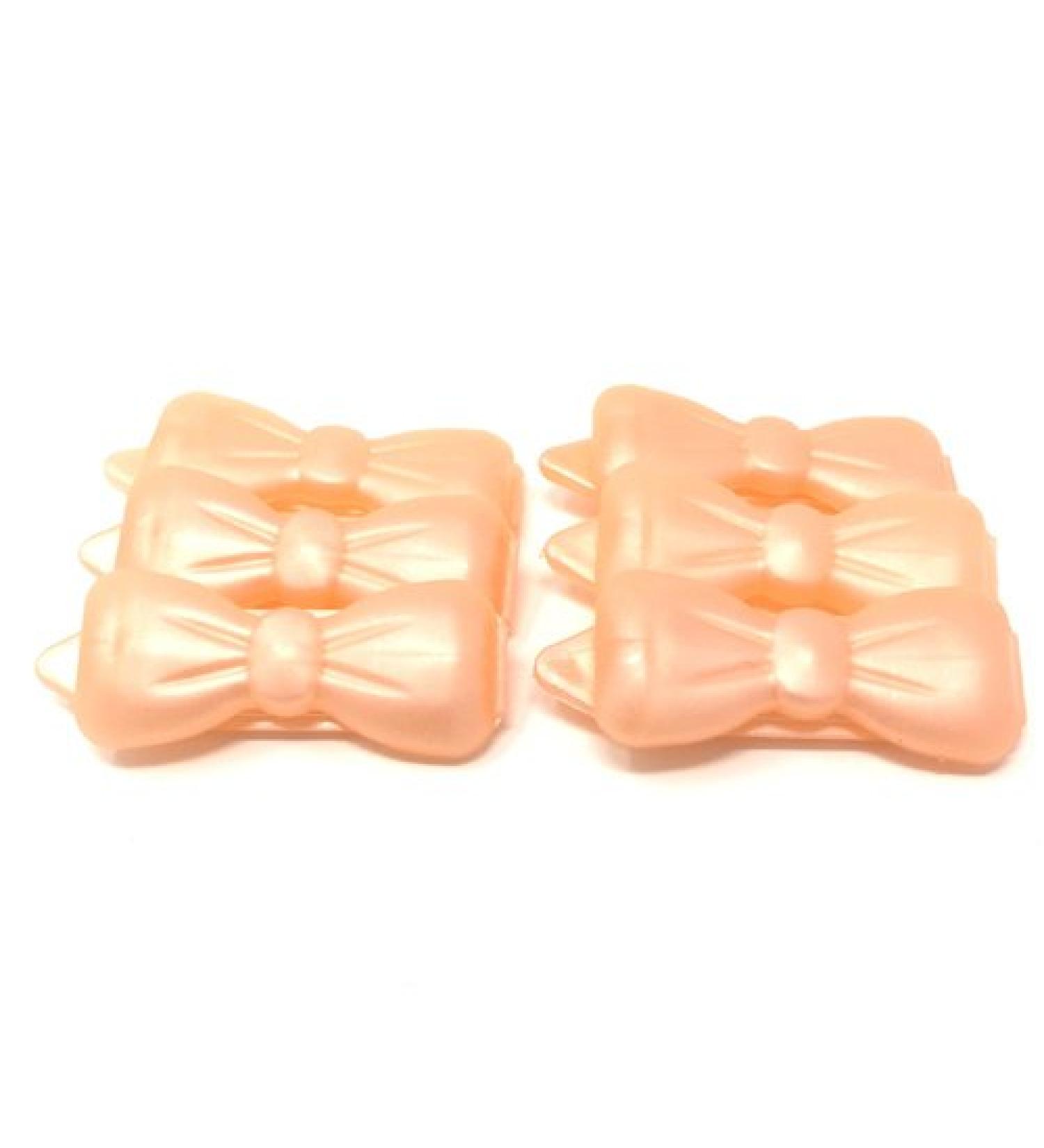 Mini hair clip for pets hair accessories dog hair clip 6 pieces hair clips mother of pearl-apricot 30