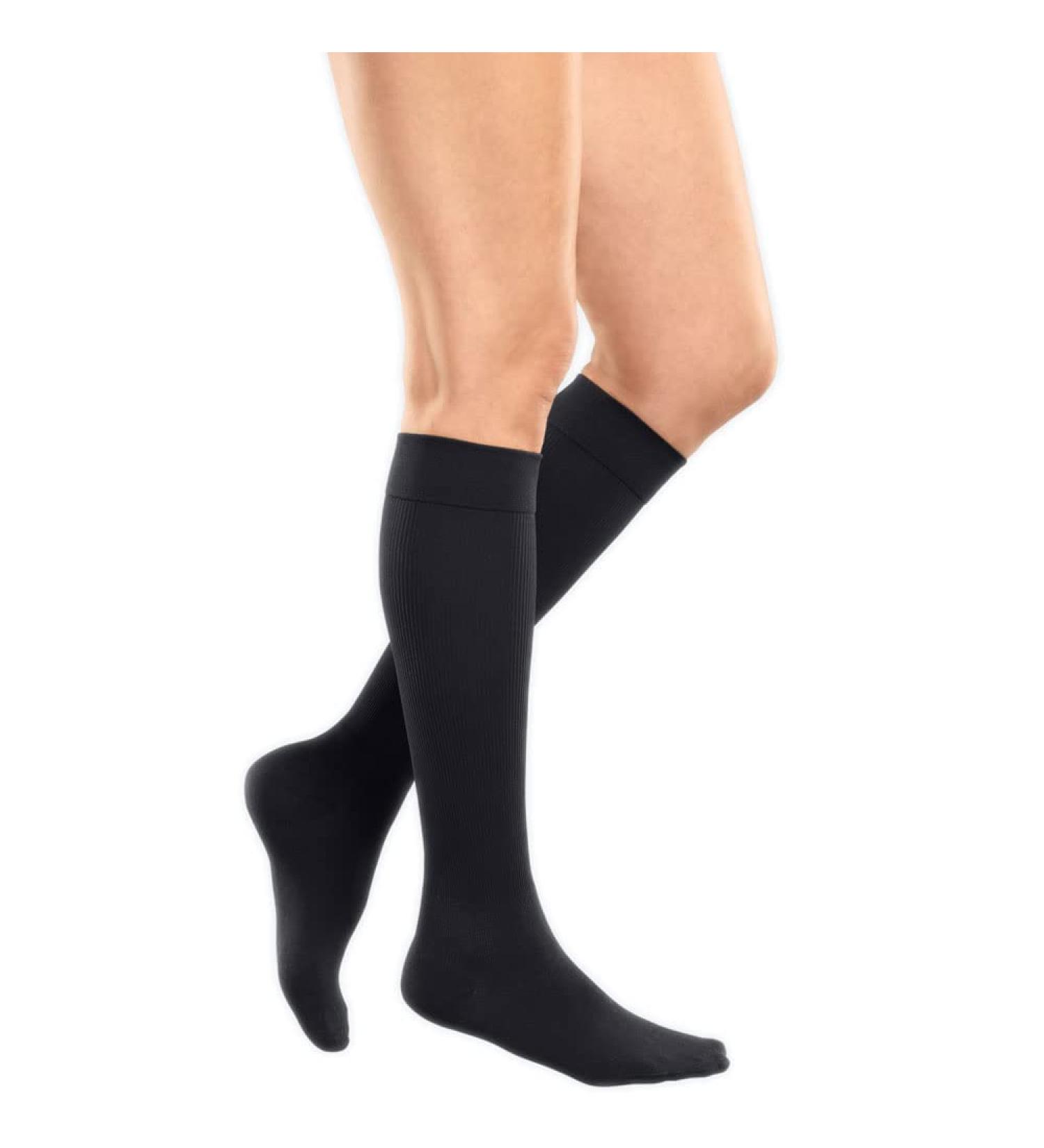 Buy Medi Mediven Angio Short CCL1 AD Compression Stockings VI Black - Large Foot | International Shipping Available - Buy Online on GoSupps.com