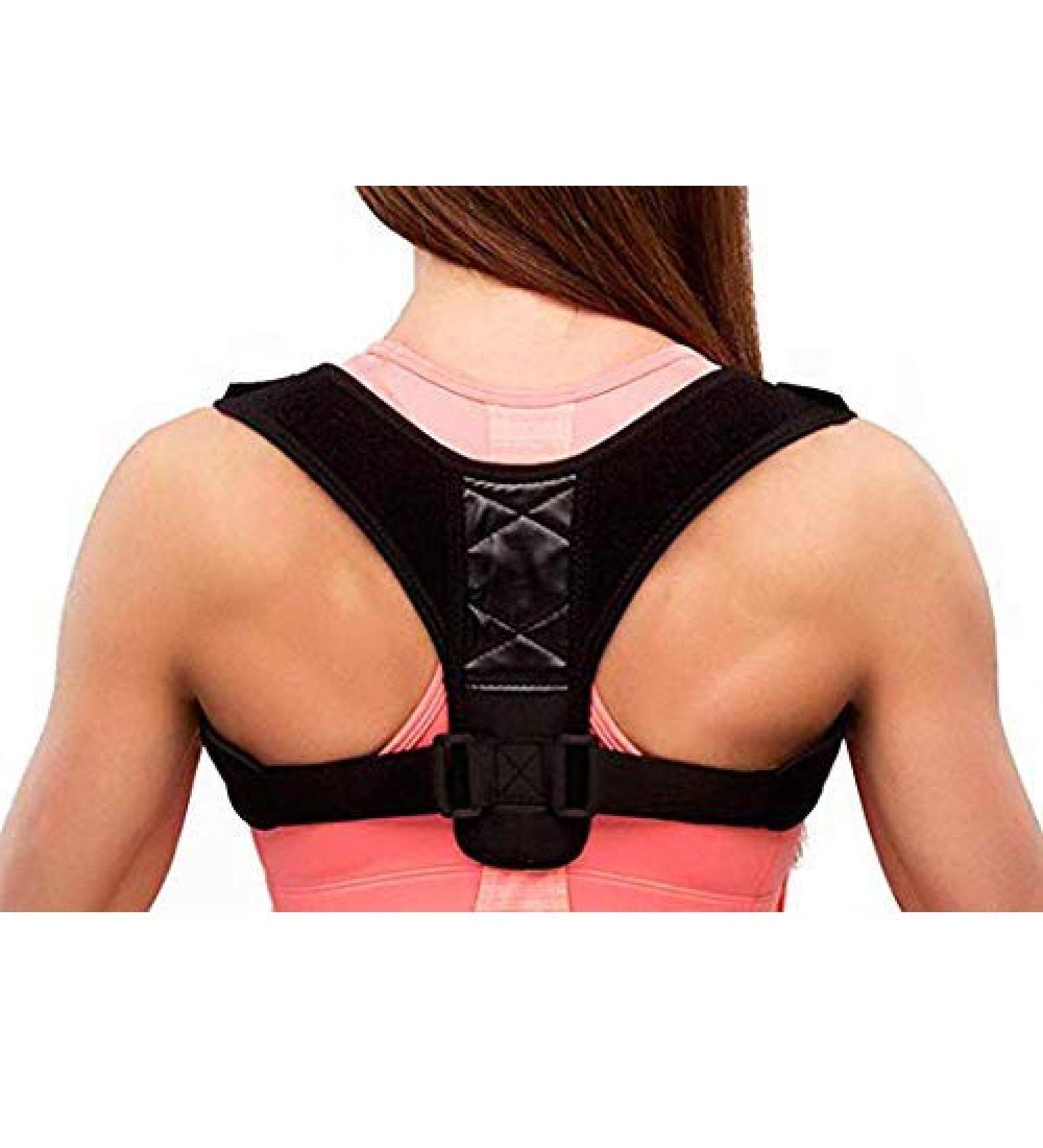 Posture Corrector for Men & Women - Comfortable Upper Back Brace for Thoracic Kyphosis & Neck Pain Relief - Buy Online on GoSupps.com