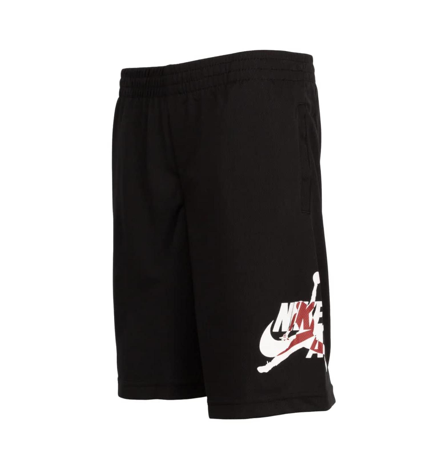 Nike Boys Air Jordan Jumpman Classics Shorts Black/Gym Red/White Large