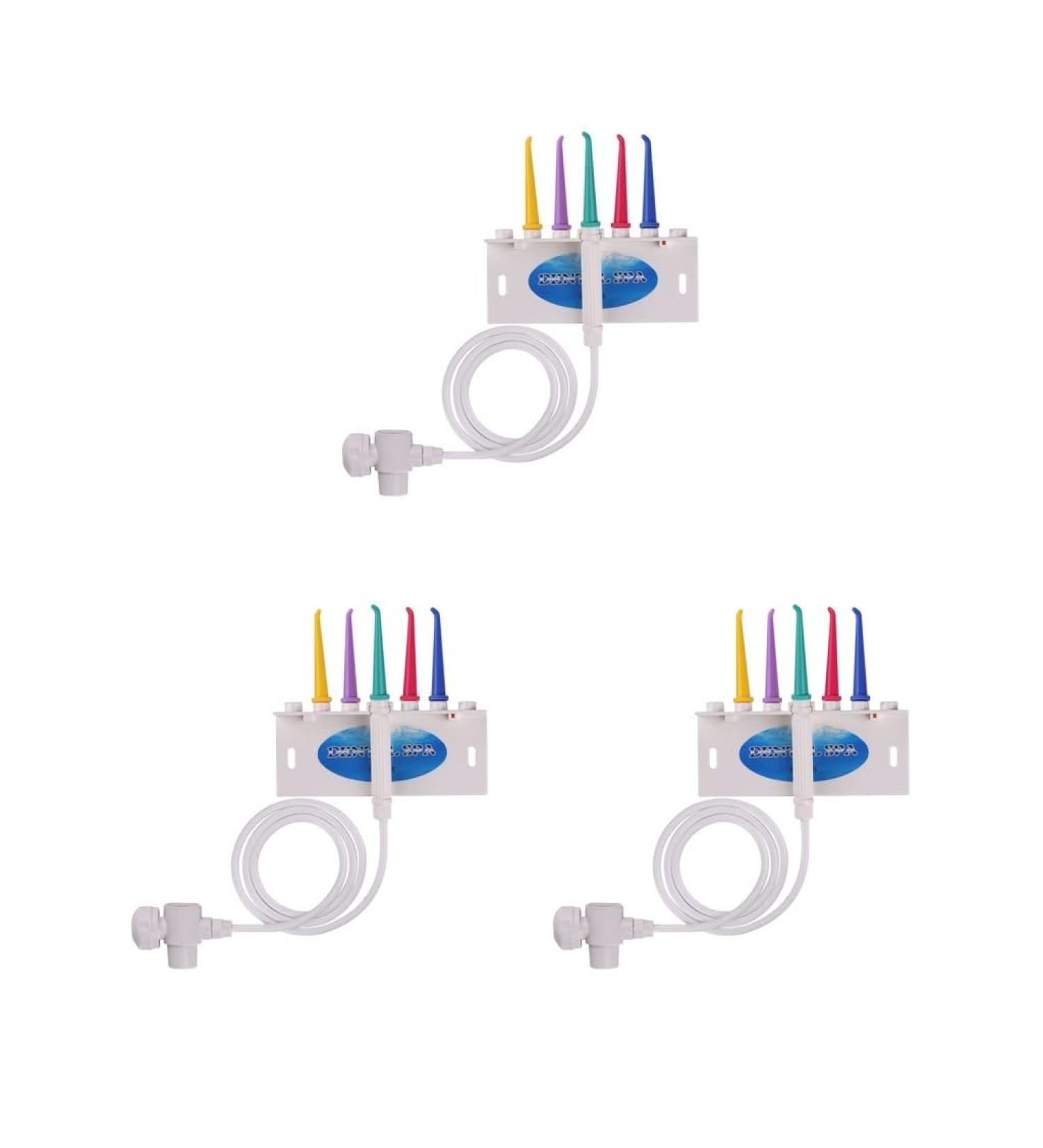 Multi-Colored Oral Irrigator & Dental Floss Set - 3 Piece Dental Care Kit for Effective Oral Hygiene - Buy Online on GoSupps.com