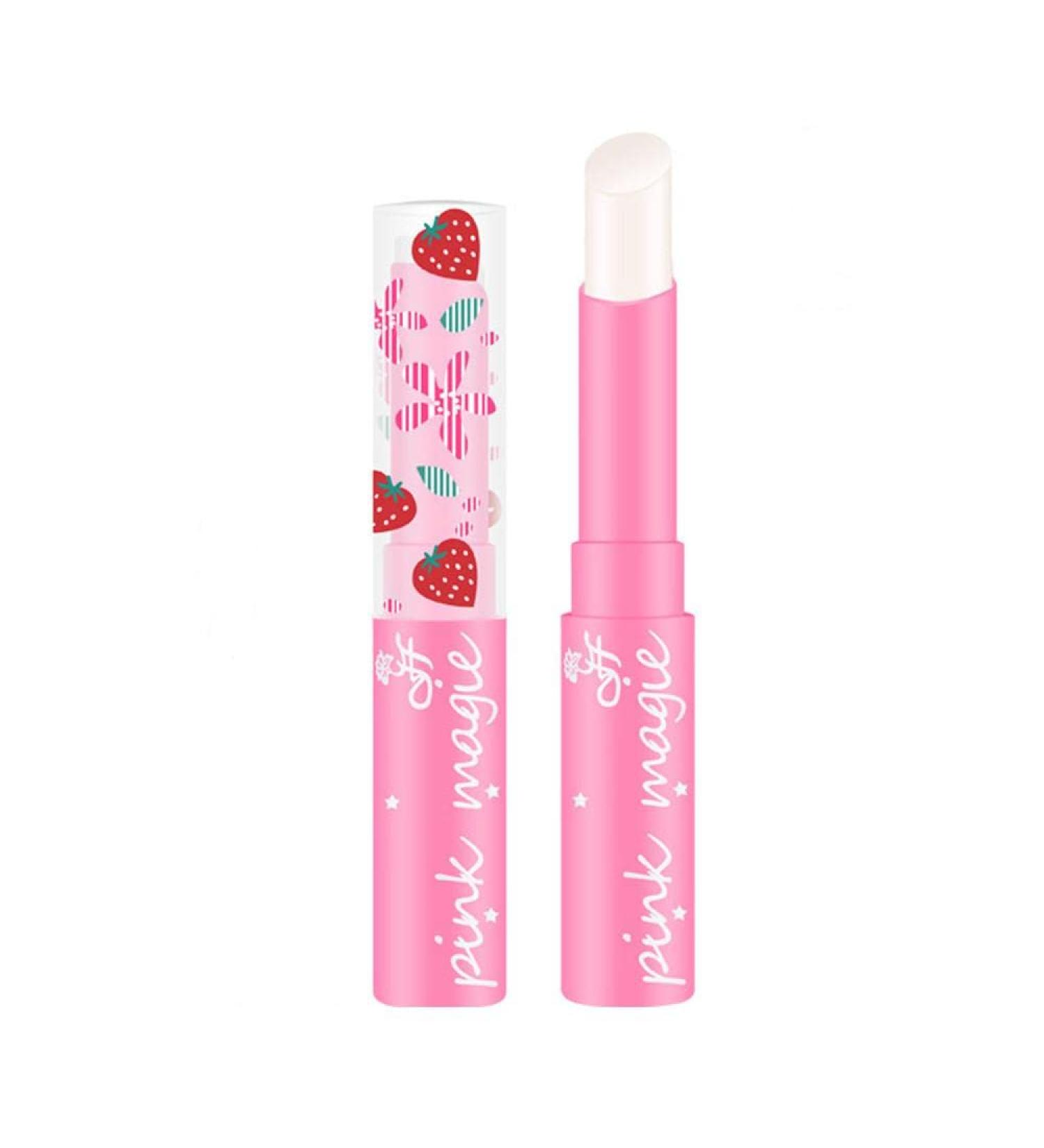 Buy Mllkcao Strawberry Lip Balm | Magic Thermochromer Lipstick | Moisturizing Winter Care | Pink Lip Gloss - Nourishing Lips - Buy Online on GoSupps.com