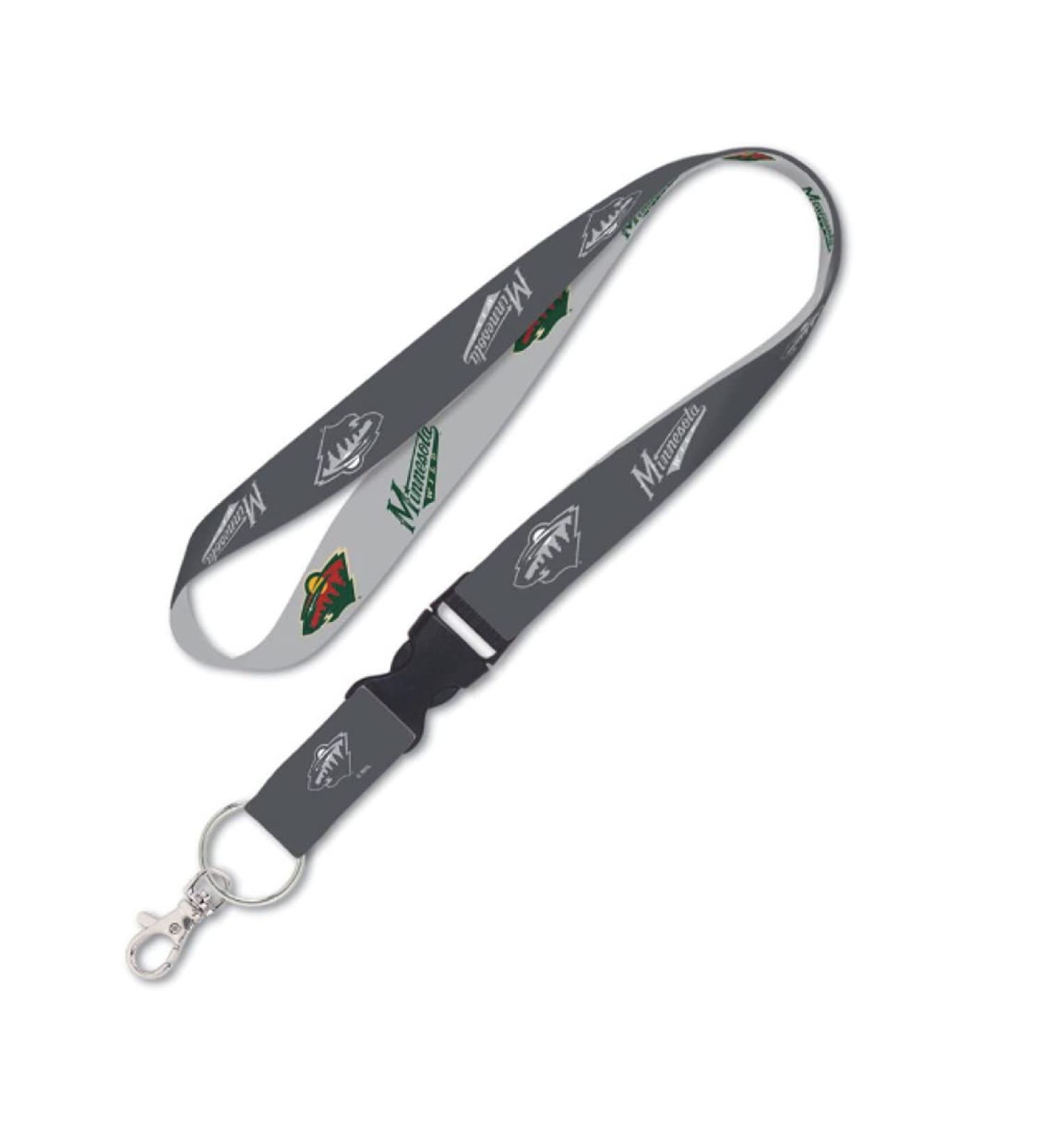 Minnesota lanyard with removable buckle two-tone anthracite