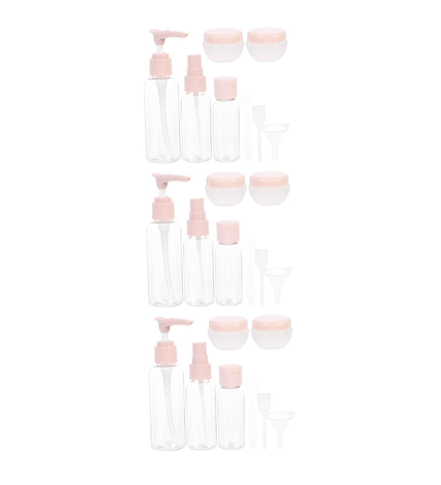 POPETPOP 3 Sets Bottle Set Clear Makeup Liquid Containers Skin Care Containers Reusable Sub Bottle Skincare Containers Dispenser Container Kit Travel Plastic Shampoo Bottle Empty Bottle - Buy Online on GoSupps.com