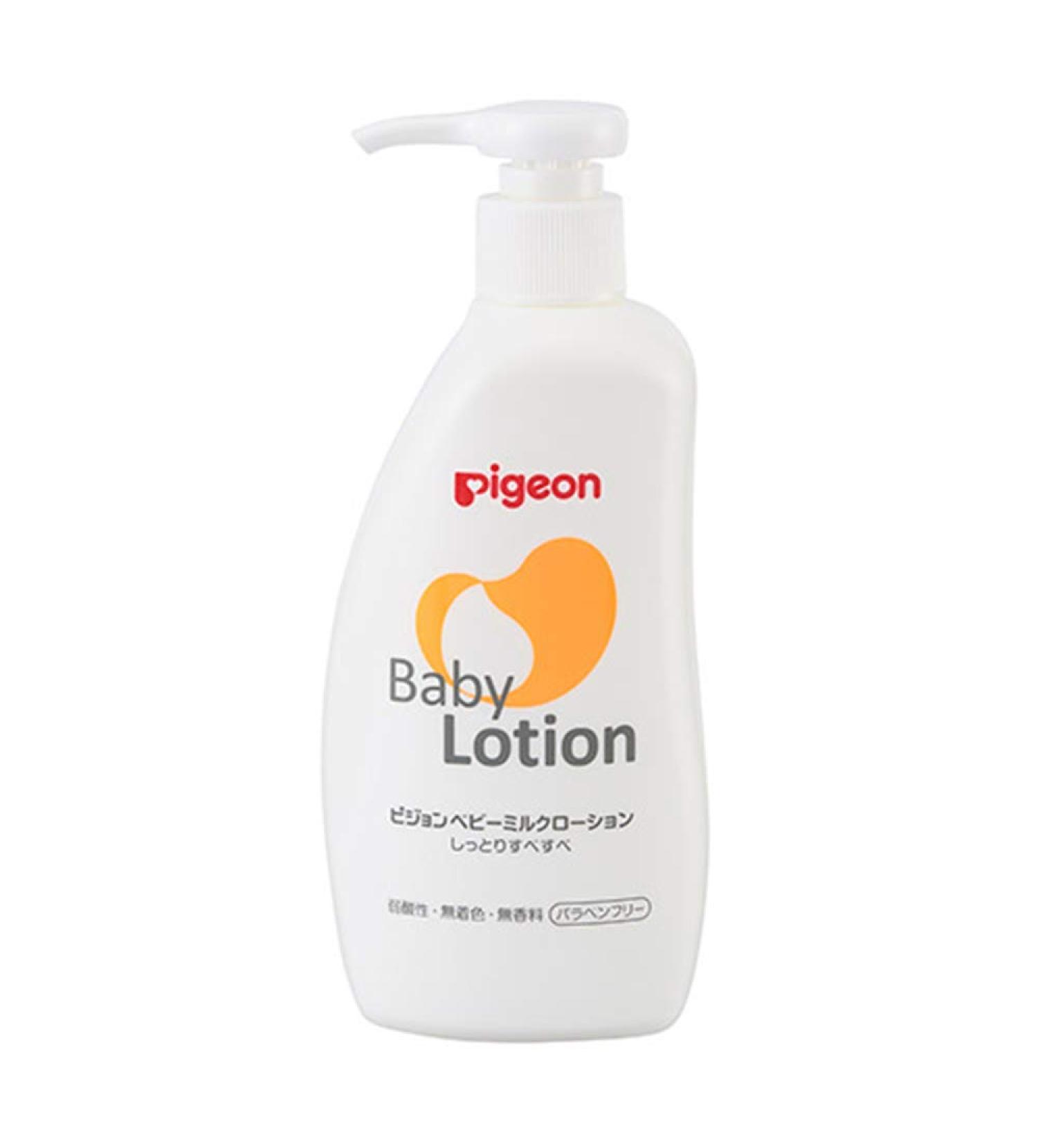 Baby Japan Pigeon Baby Milk Lotion 300ml - From 0 Year Olds (Green Tea Set)