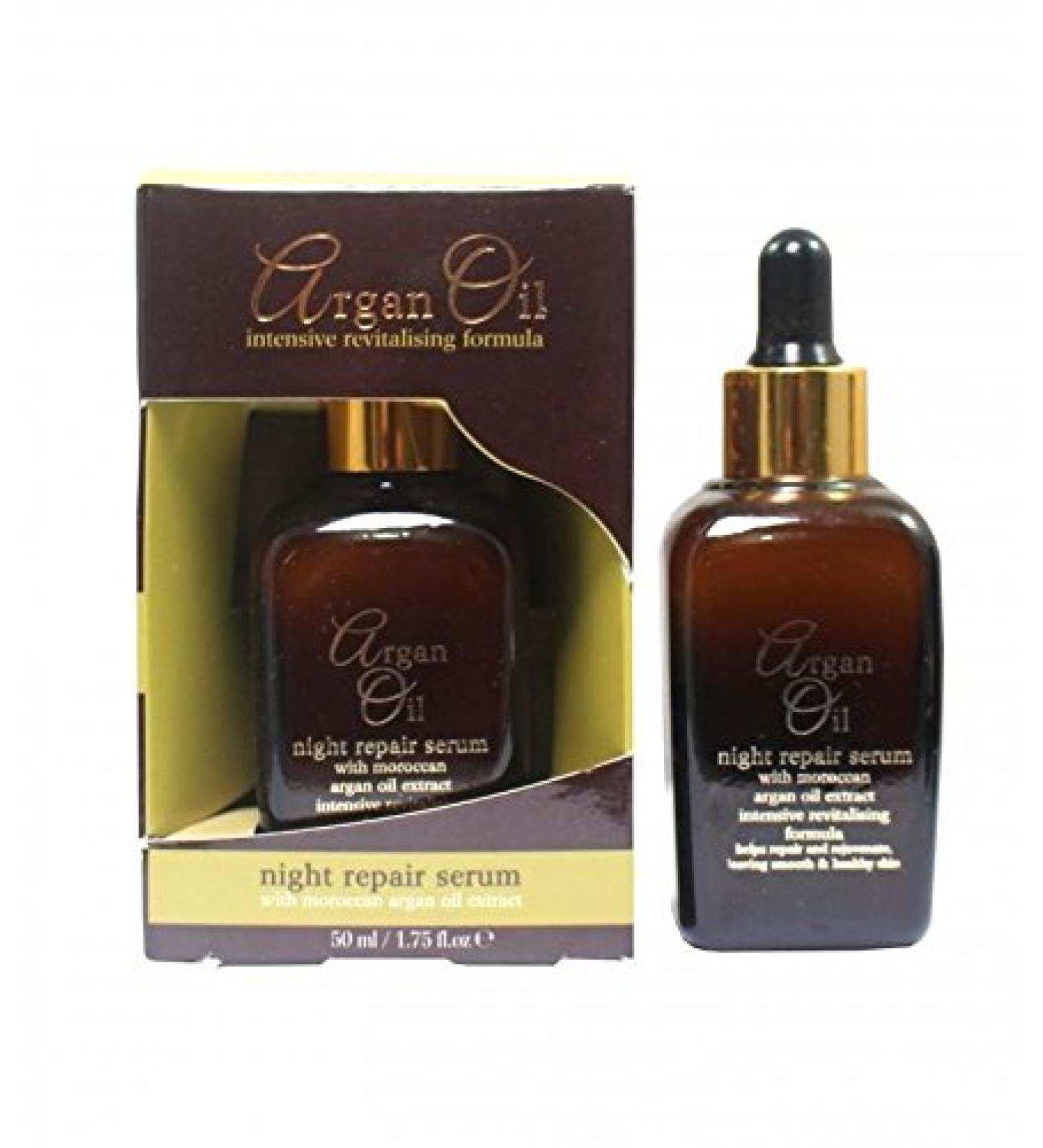 THREE PACKS of Argan Oil Night Repair Serum 50 ml