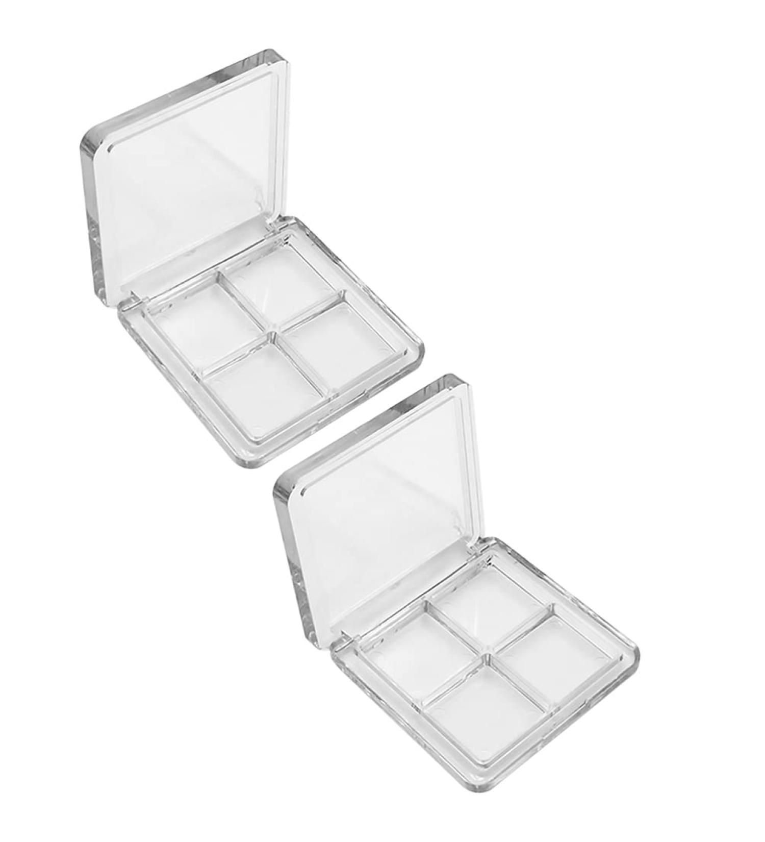 Beaupretty 4-Piece Empty Lipstick and Eyeshadow Palette - Clear Acrylic Cosmetic Container for Travel - Buy Online on GoSupps.com