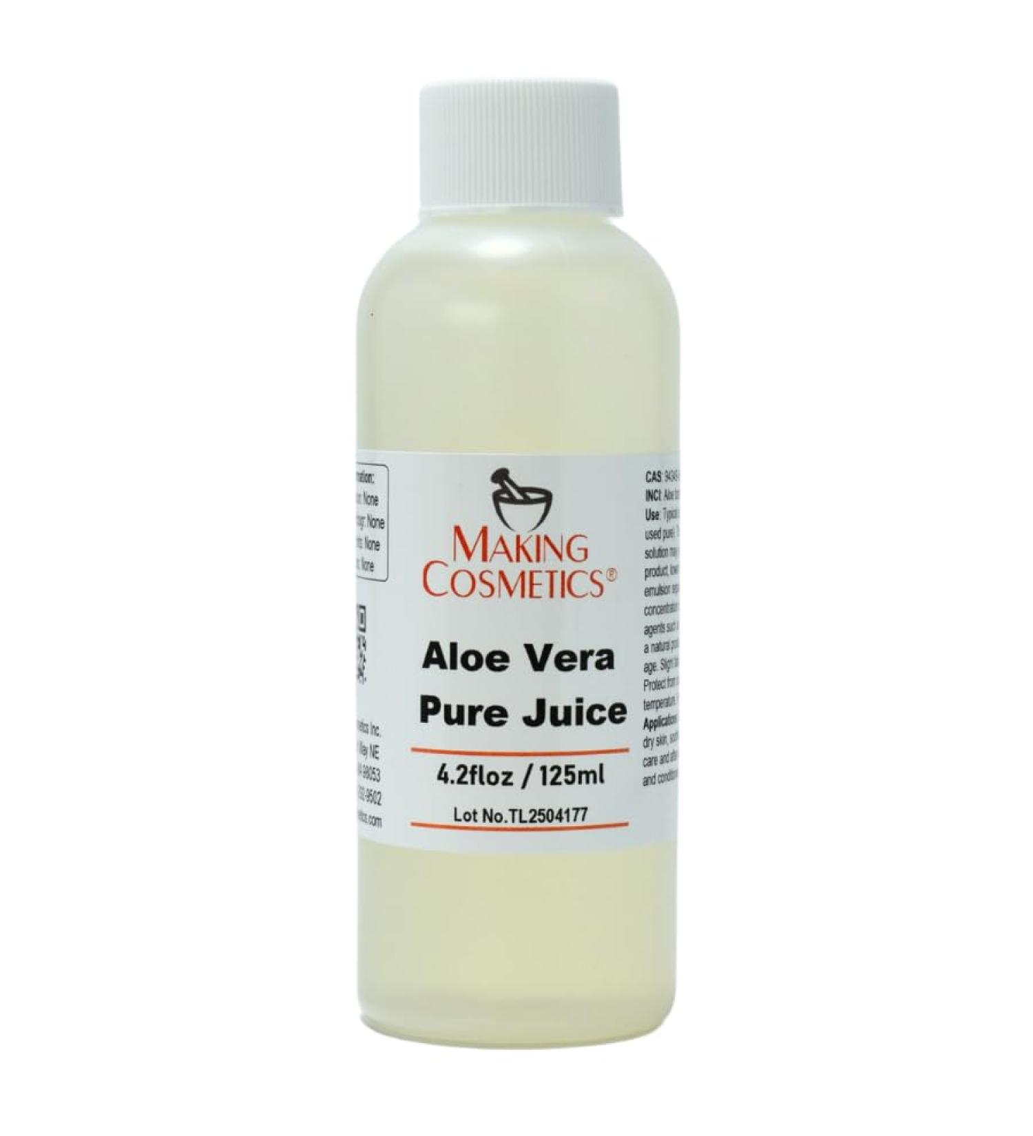 Aloe Vera Pure Juice - 4.2fl oz / 125ml - MakingCosmetics Skin & Hair Care Ingredients