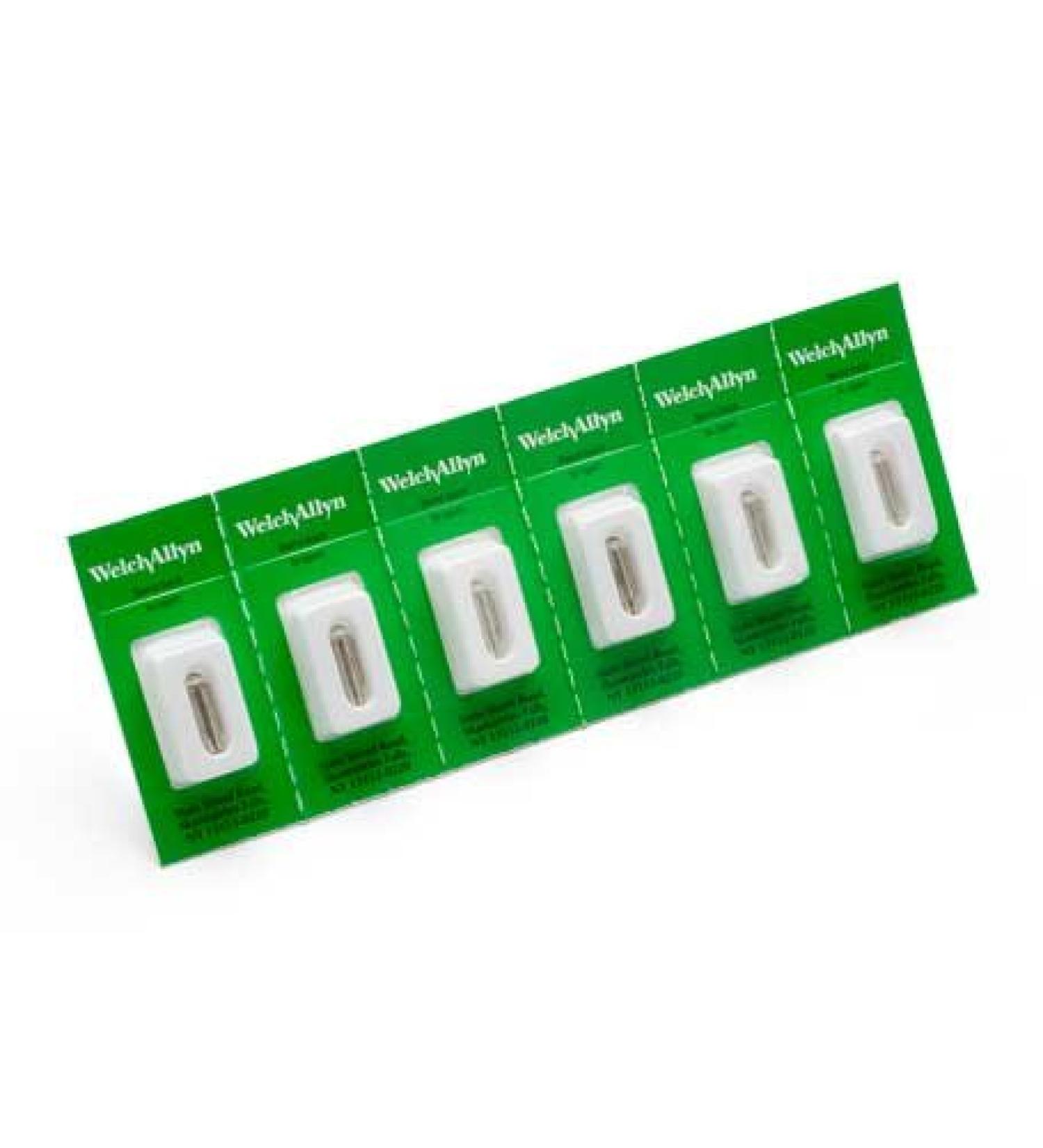 Welch Allyn 03400-U6 Replacement Halogen Lamp for 21111 24031 Otoscopes and 27200 27250 Illuminators 2.5V (Pack of 6)