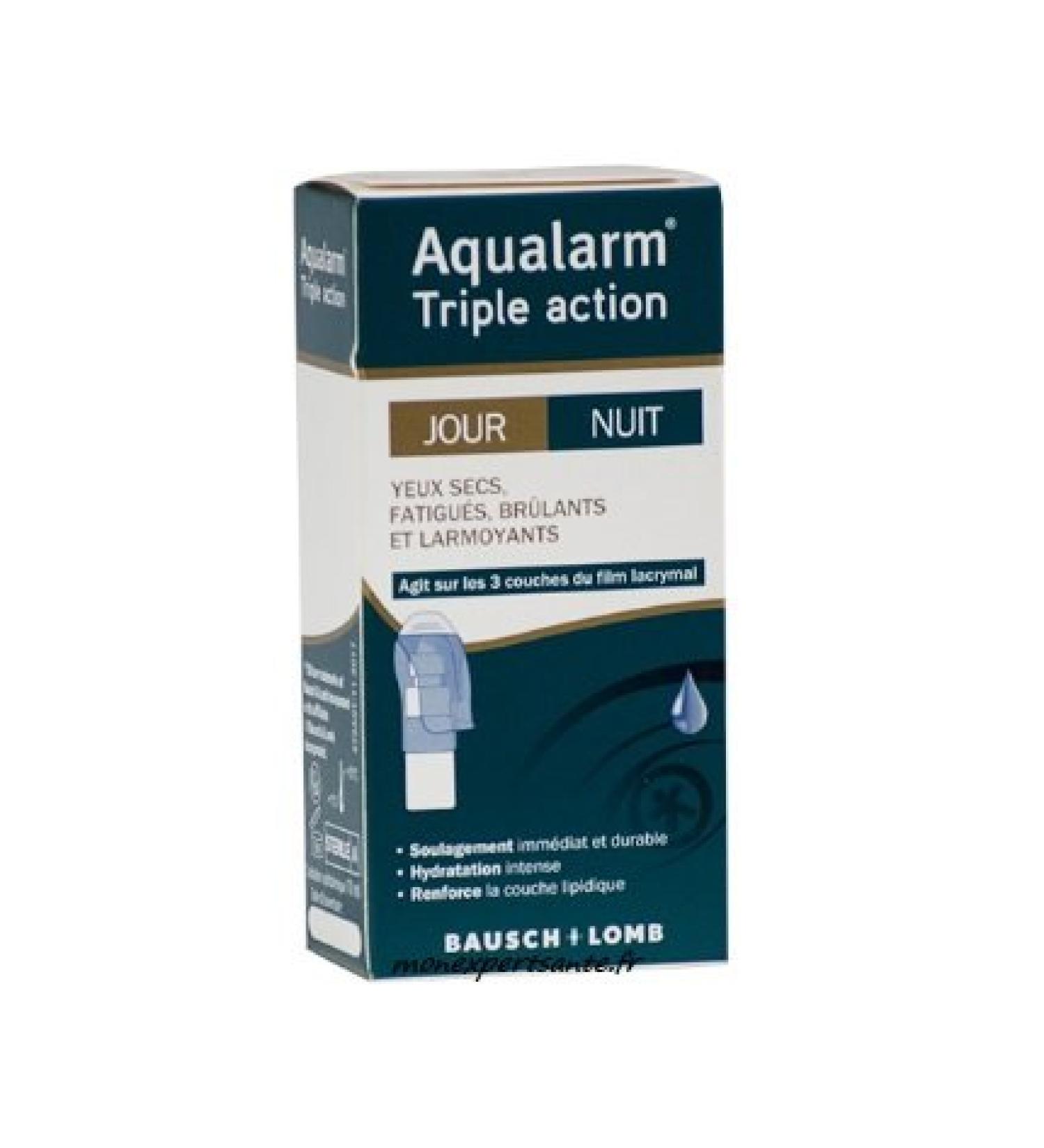 Bausch & Lomb Triple Action Secheresse & Tiredness Night 10 ml Aqualarm Bausch & Lomb